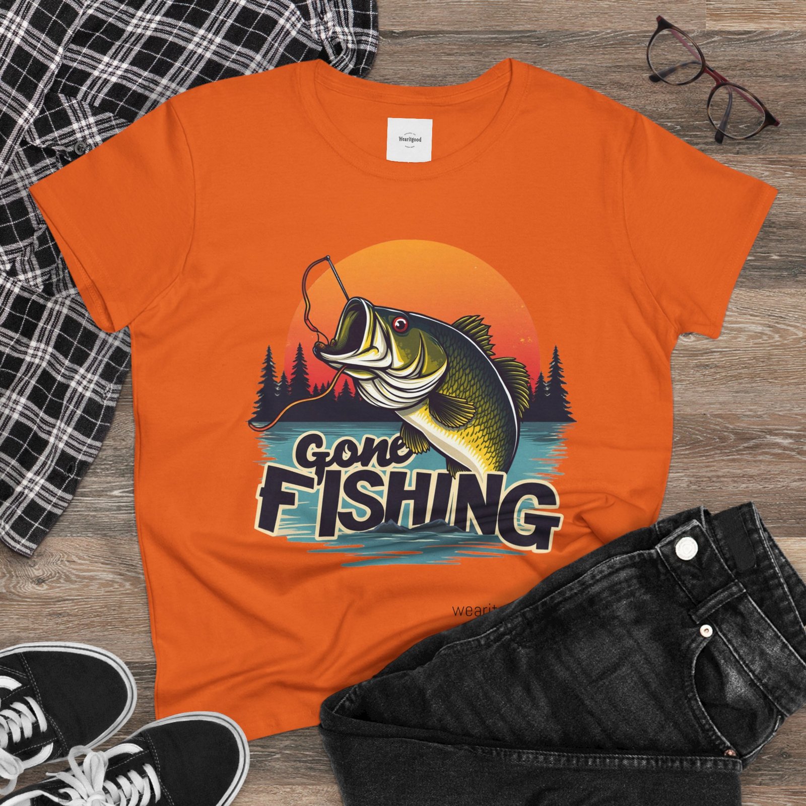 Gone Fishing Women's Tee - Image 8