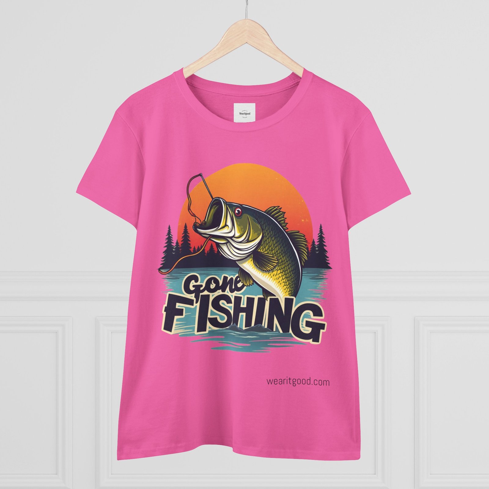 Gone Fishing Women's Tee - Image 19