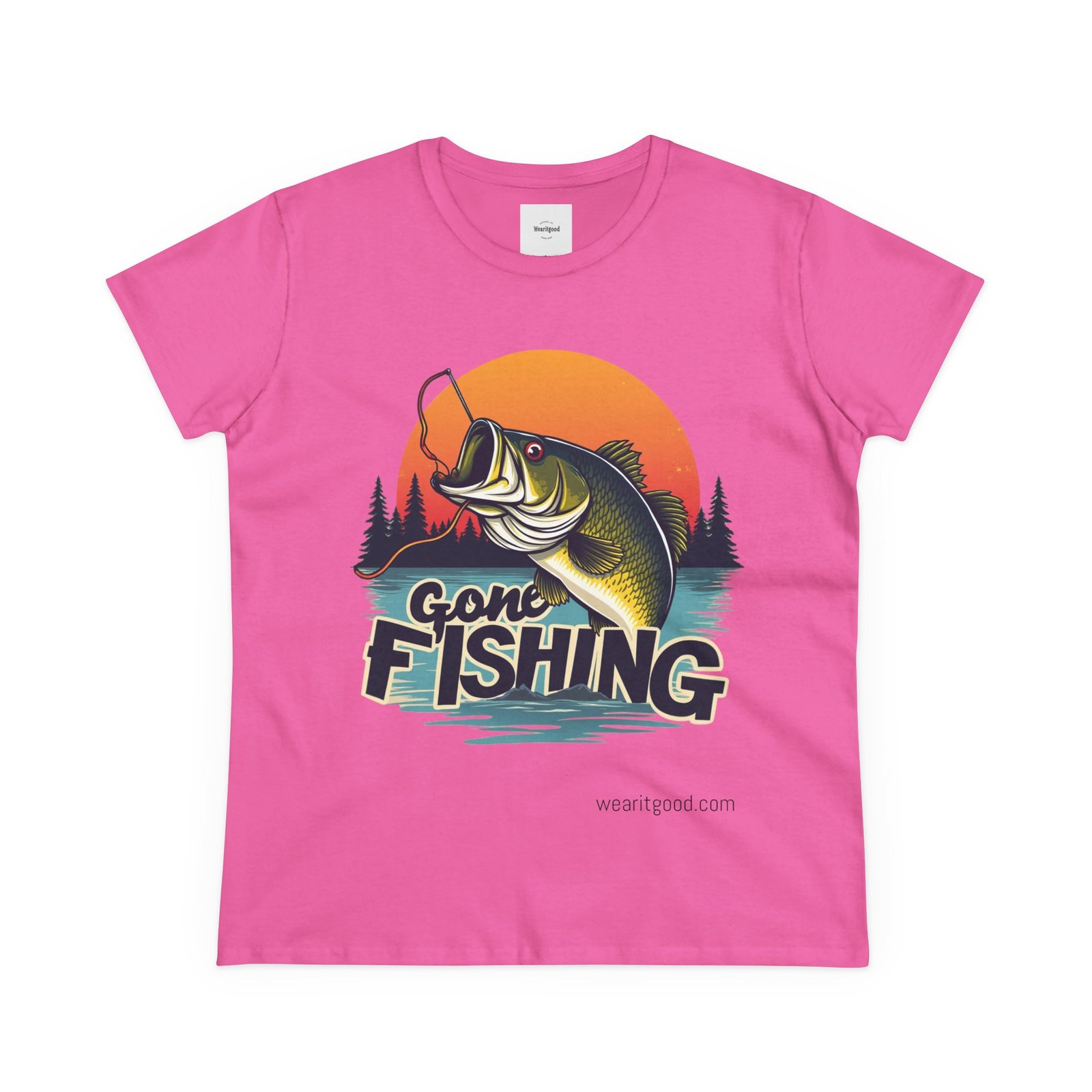 Gone Fishing Women's Tee - Image 17