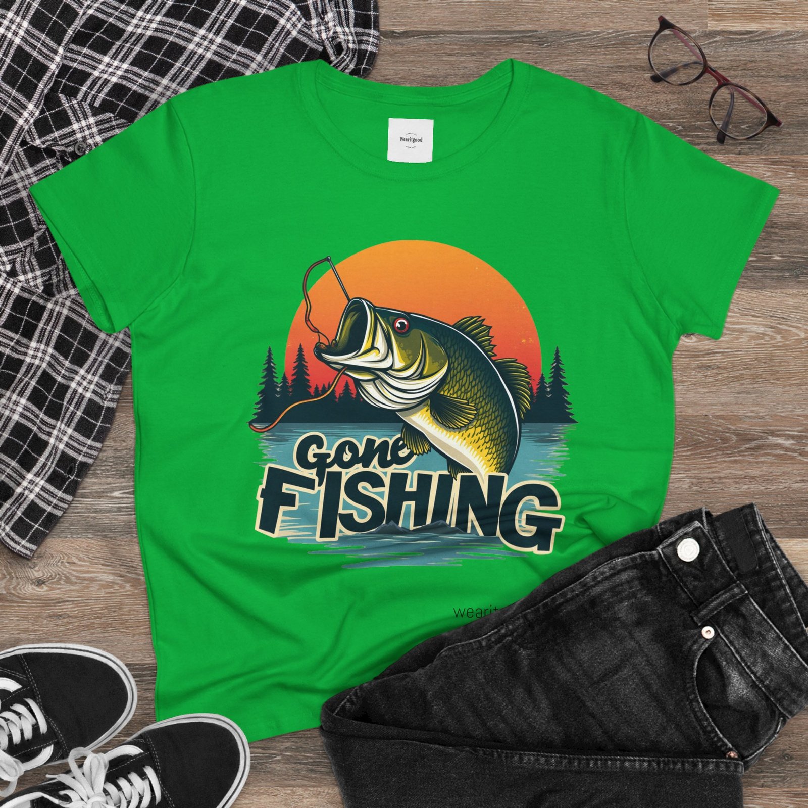 Gone Fishing Women's Tee - Image 12