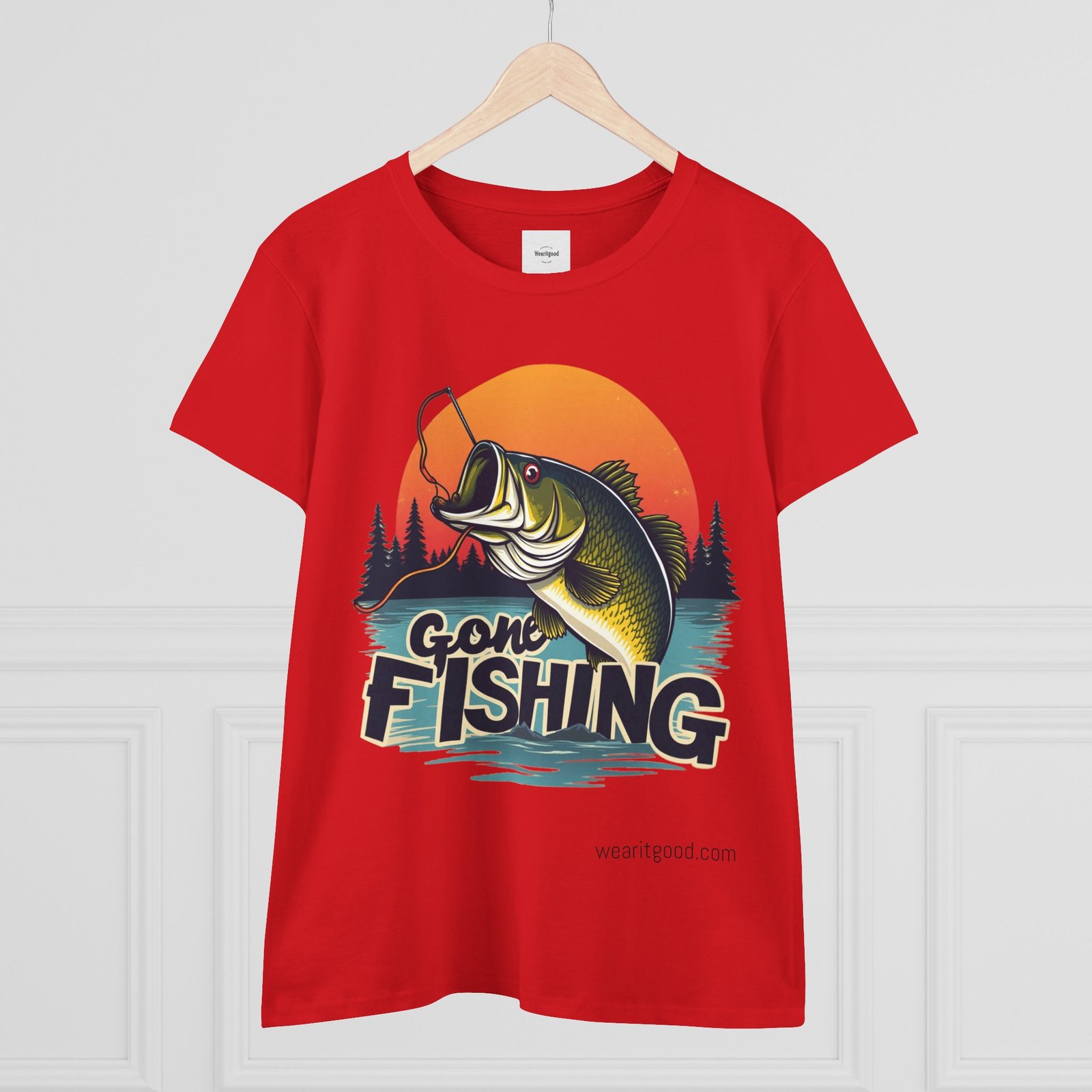 Gone Fishing Women's Tee - Image 23