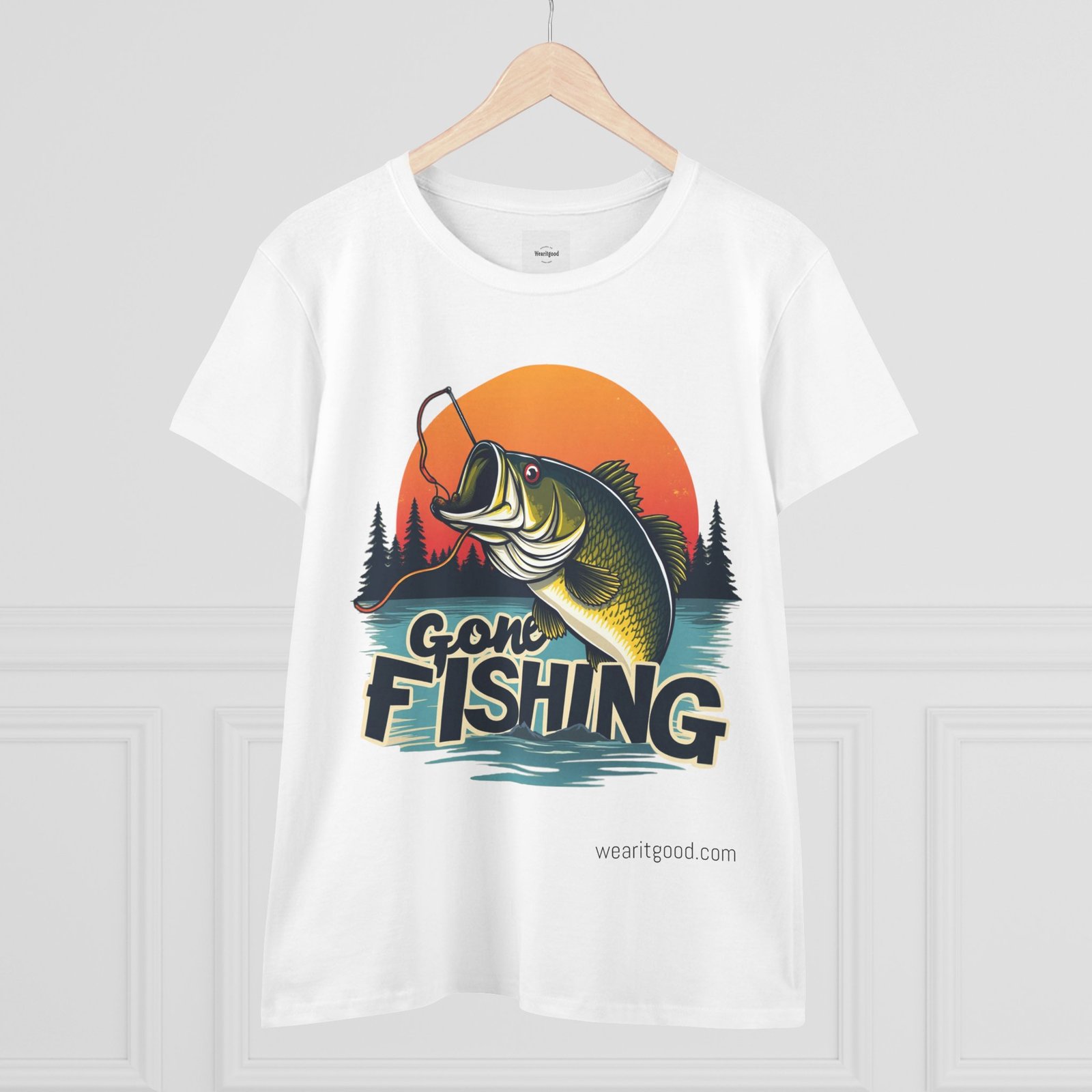Gone Fishing Women's Tee - Image 3