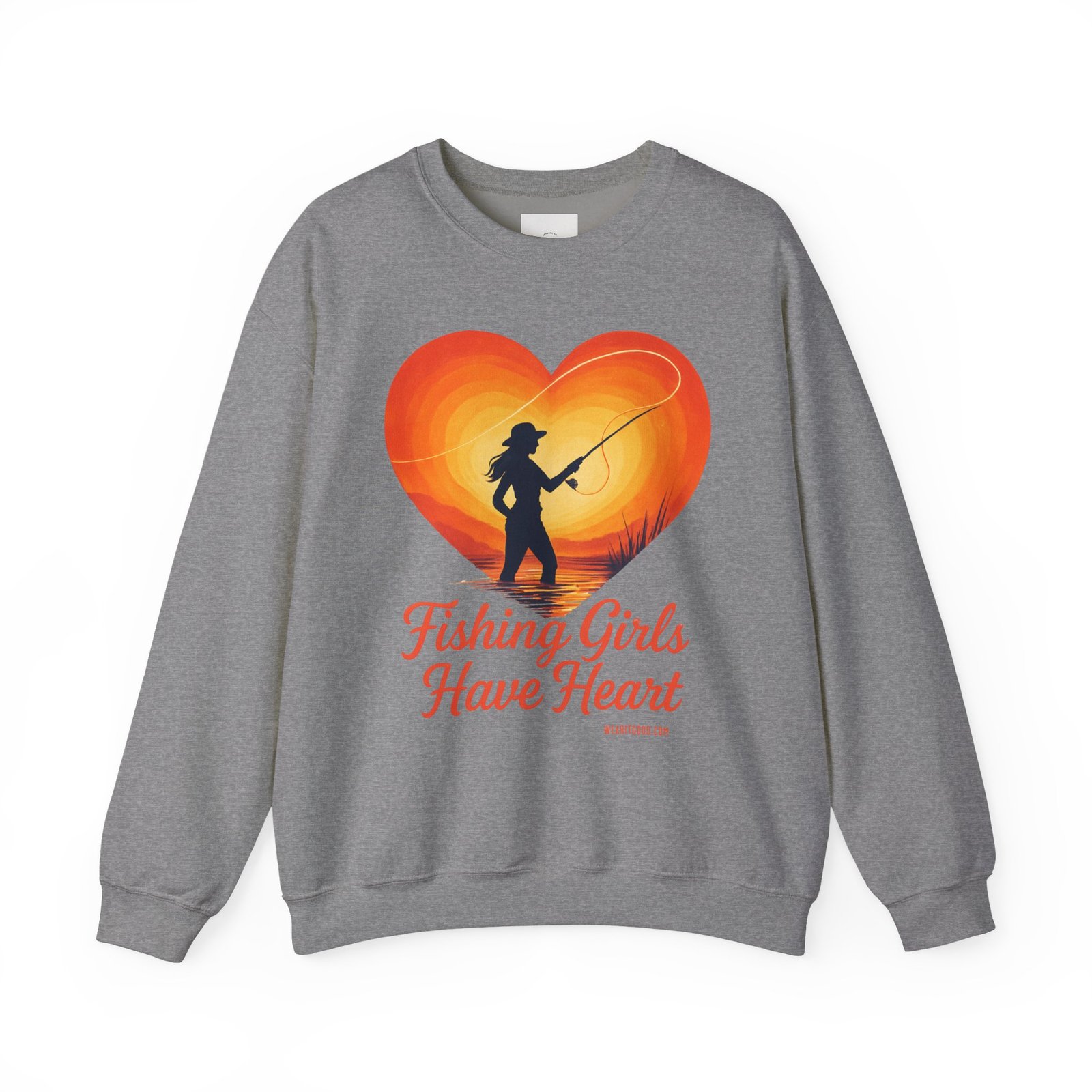Ladies: Fishing Girls Have Heart Sweatshirt - Image 25