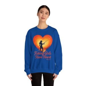 Ladies: Fishing Girls Have Heart Sweatshirt