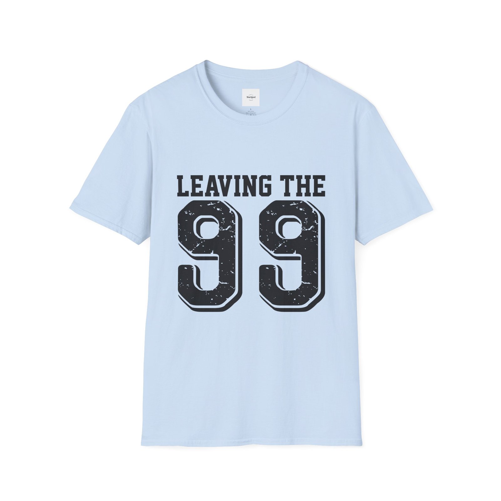 Leaving the 99 black lettered Unisex T-Shirt