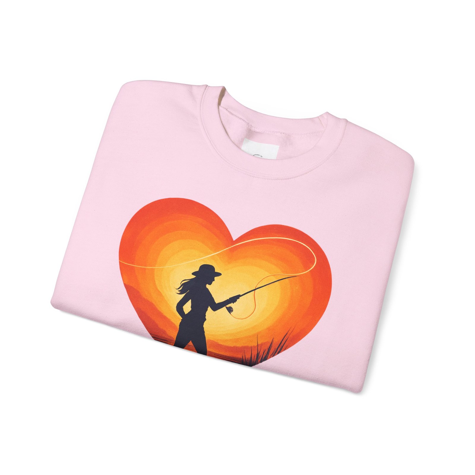 Ladies: Fishing Girls Have Heart Sweatshirt - Image 59