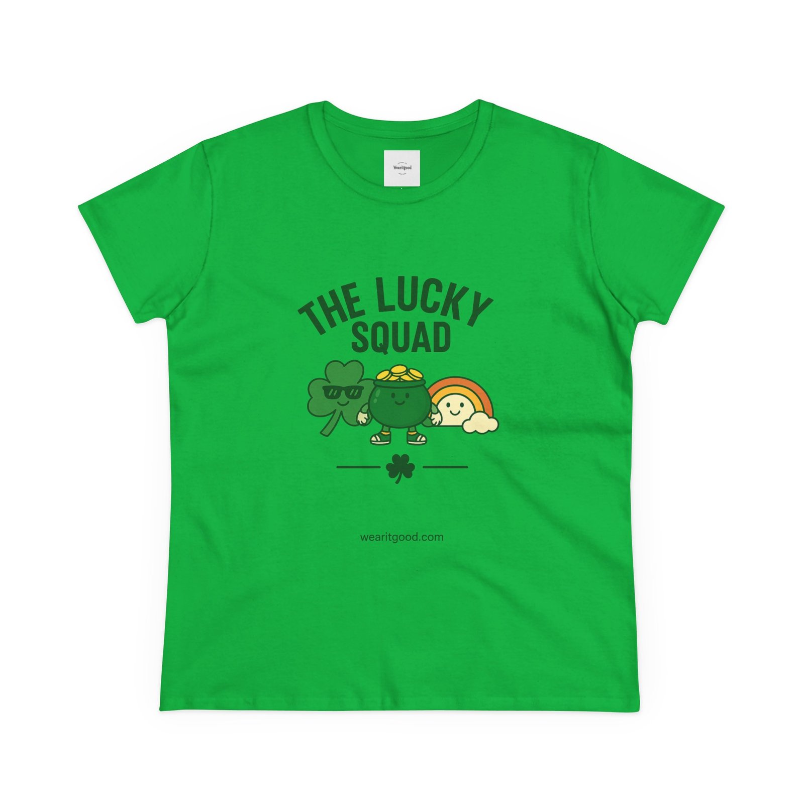 The Lucky Squad Women's Tee – St. Patrick’s Day Shamrock & Rainbow Shirt - Image 9