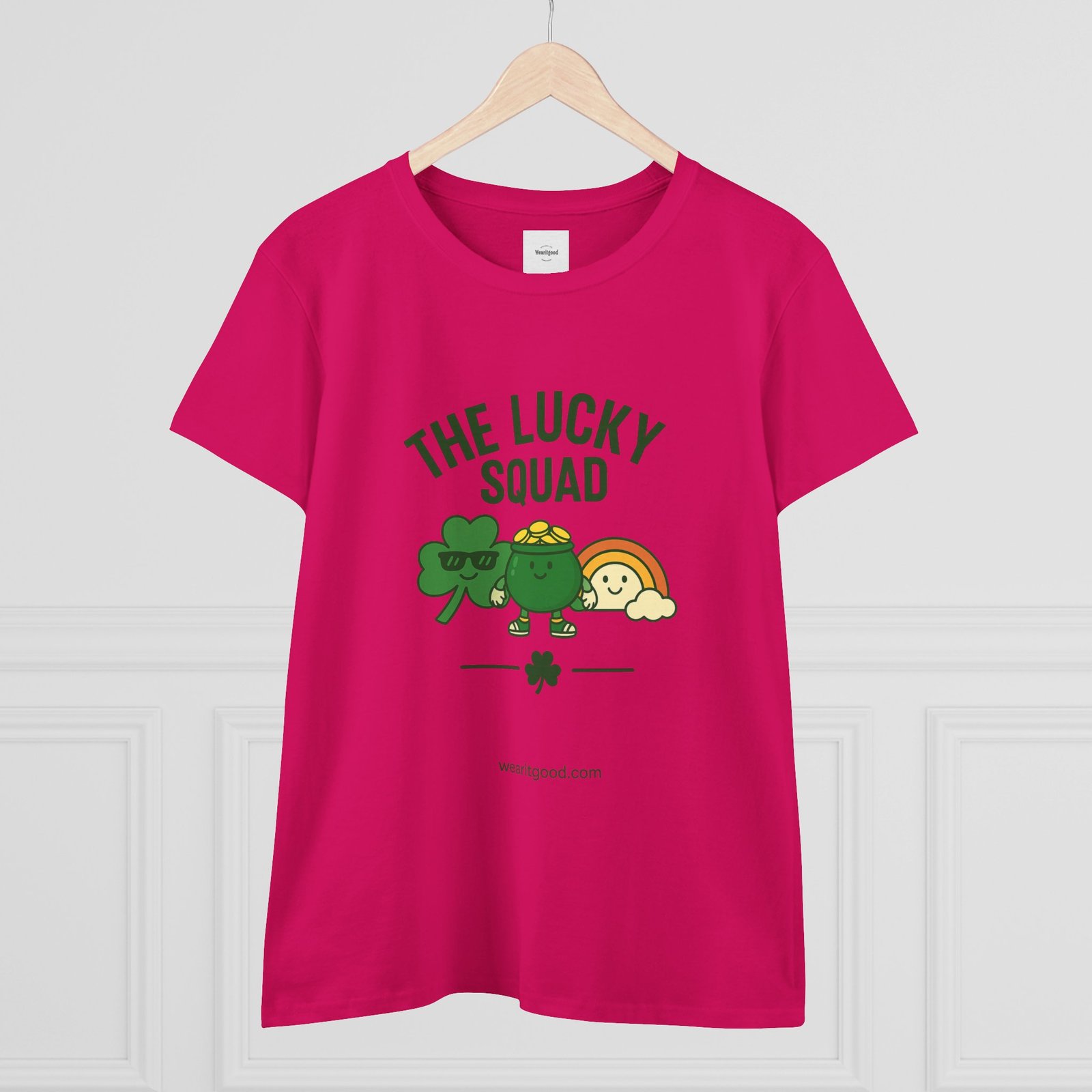 The Lucky Squad Women's Tee – St. Patrick’s Day Shamrock & Rainbow Shirt - Image 23