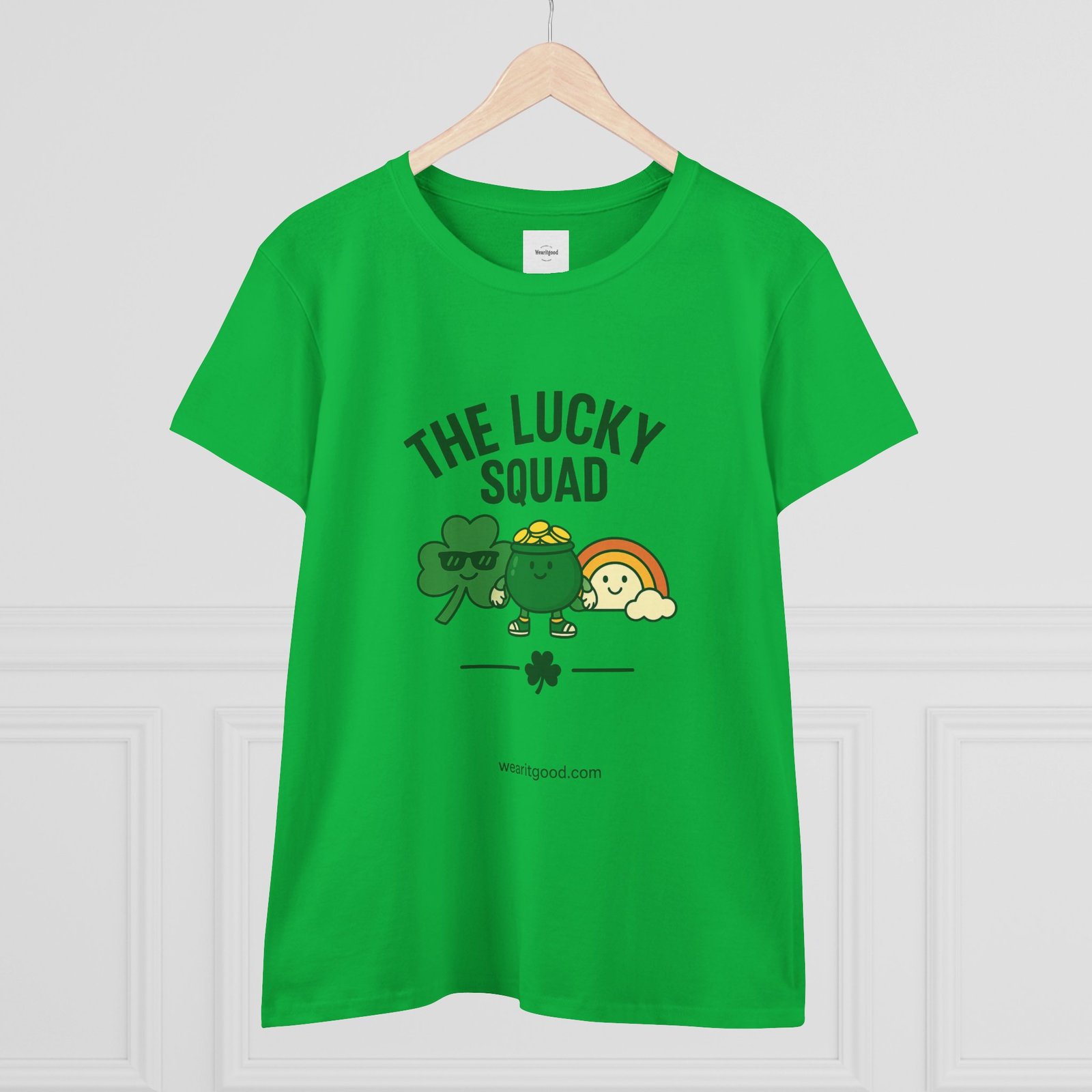 The Lucky Squad Women's Tee – St. Patrick’s Day Shamrock & Rainbow Shirt - Image 11