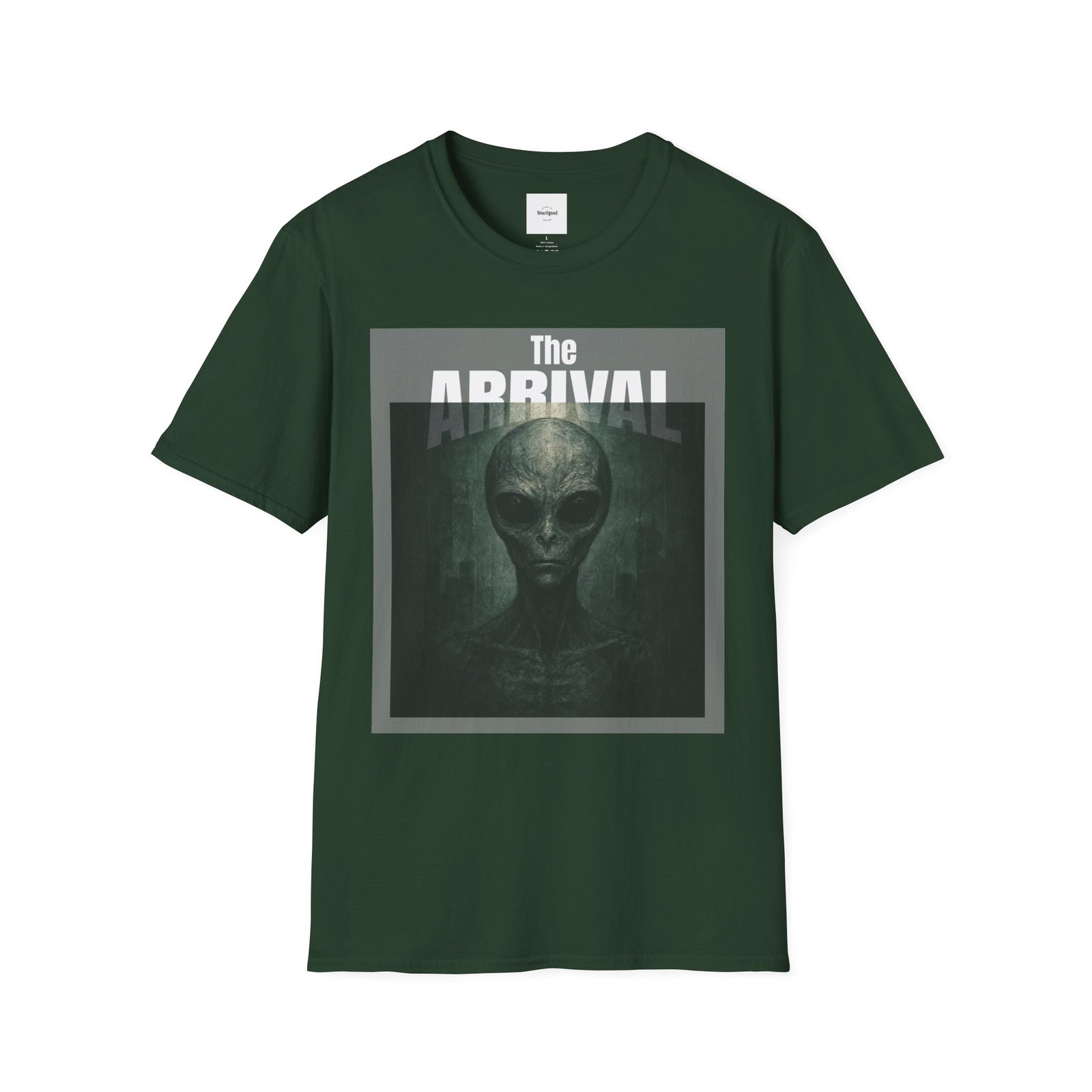 Alien Arrival-White letter Sci-Fi T-Shirt - Image 13