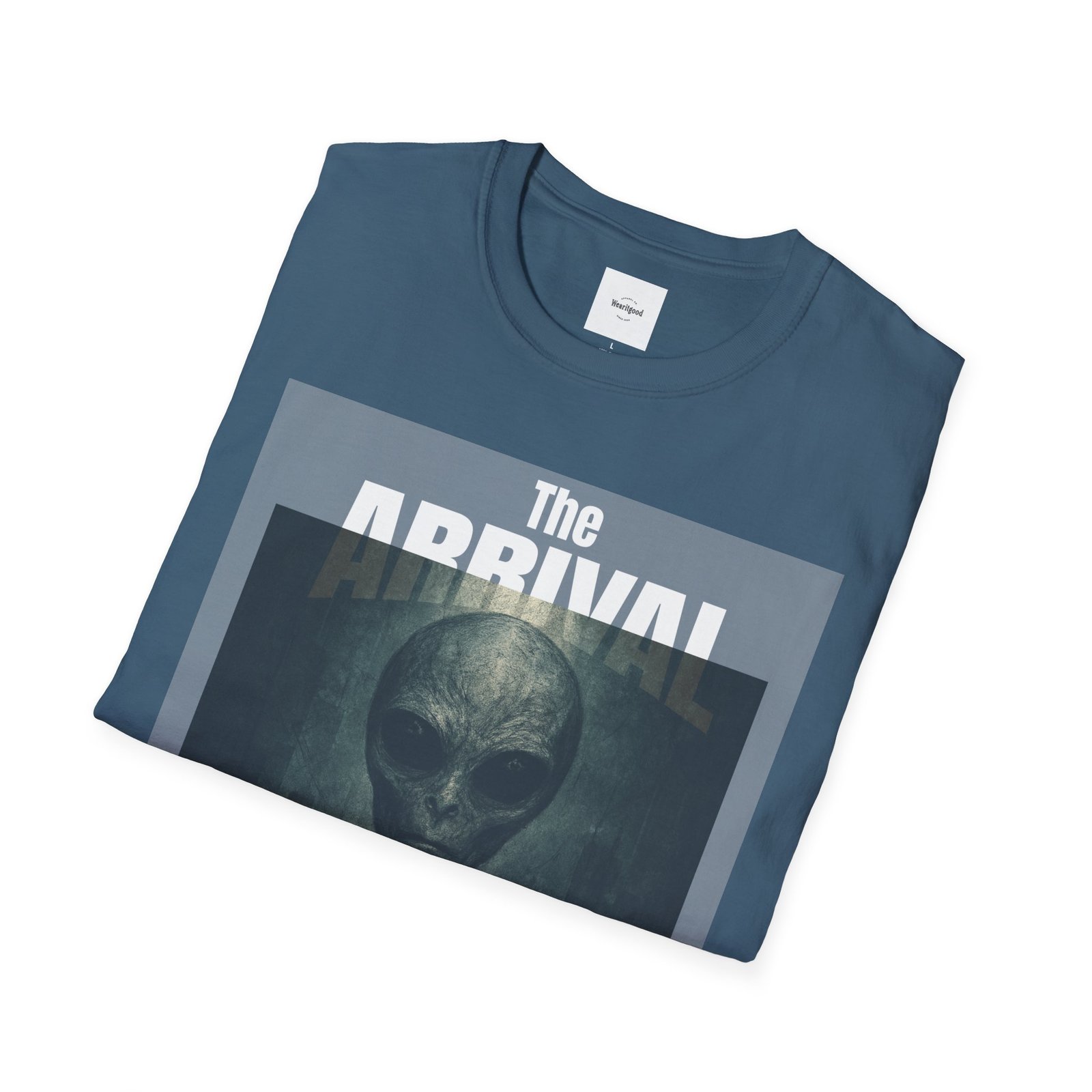 Alien Arrival-White letter Sci-Fi T-Shirt - Image 28
