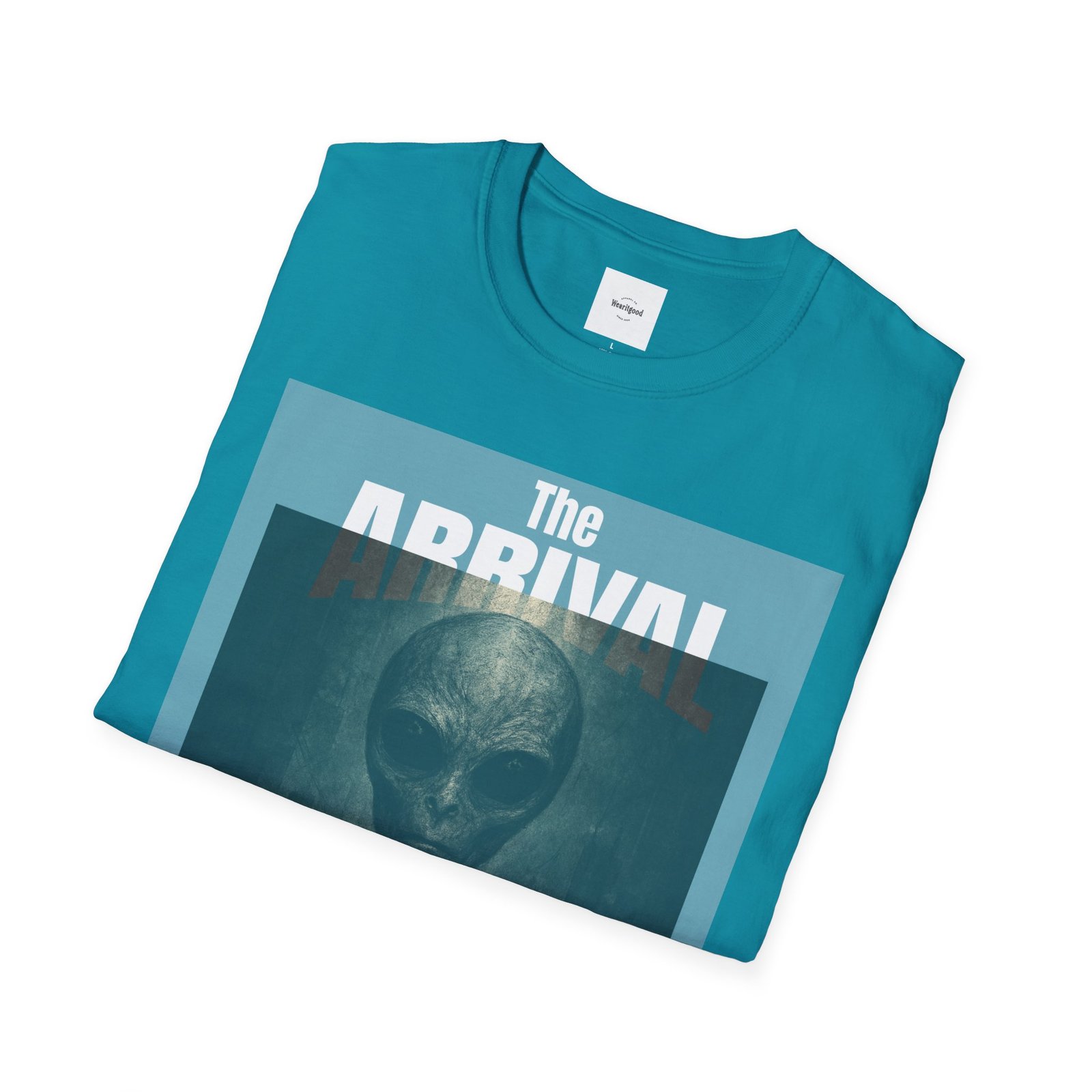 Alien Arrival-White letter Sci-Fi T-Shirt - Image 24