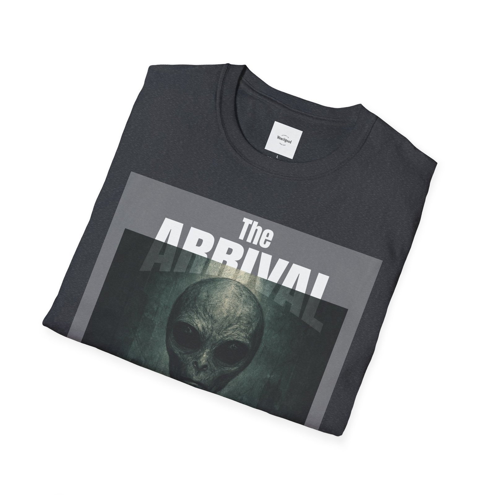 Alien Arrival-White letter Sci-Fi T-Shirt - Image 44