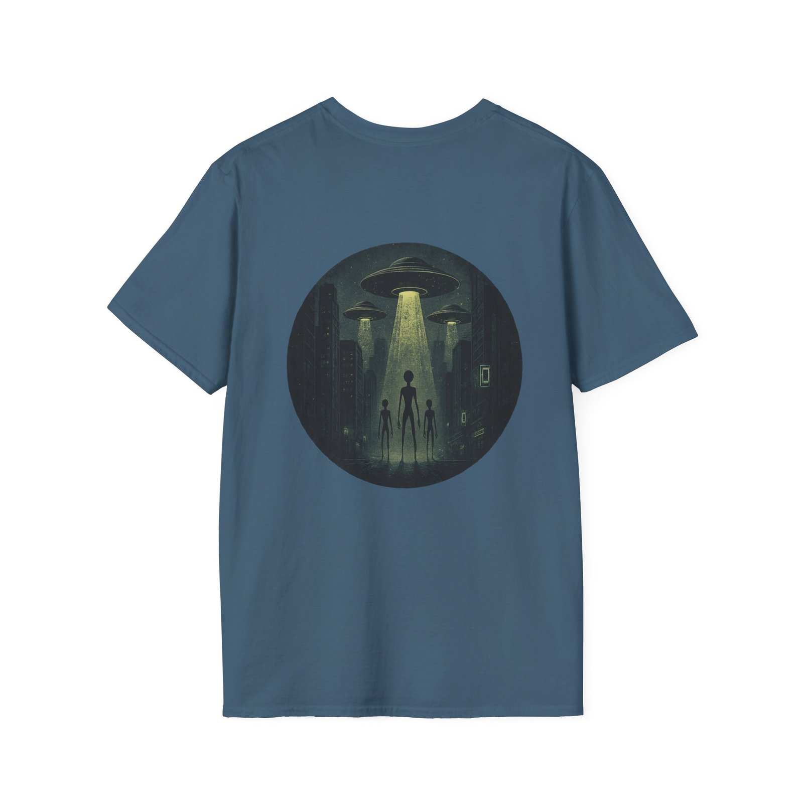 Alien Arrival-White letter Sci-Fi T-Shirt - Image 26