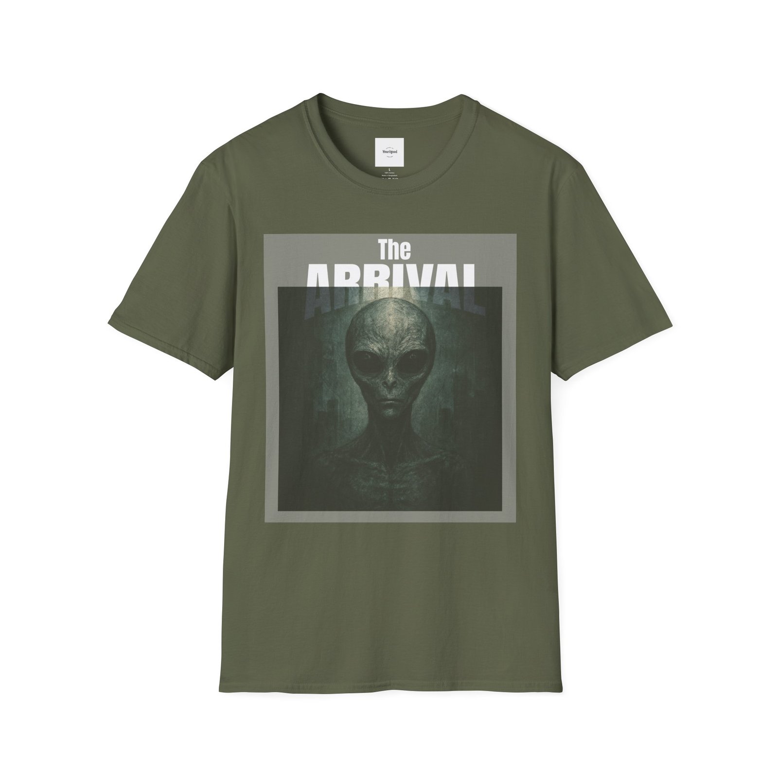 Alien Arrival-White letter Sci-Fi T-Shirt - Image 9