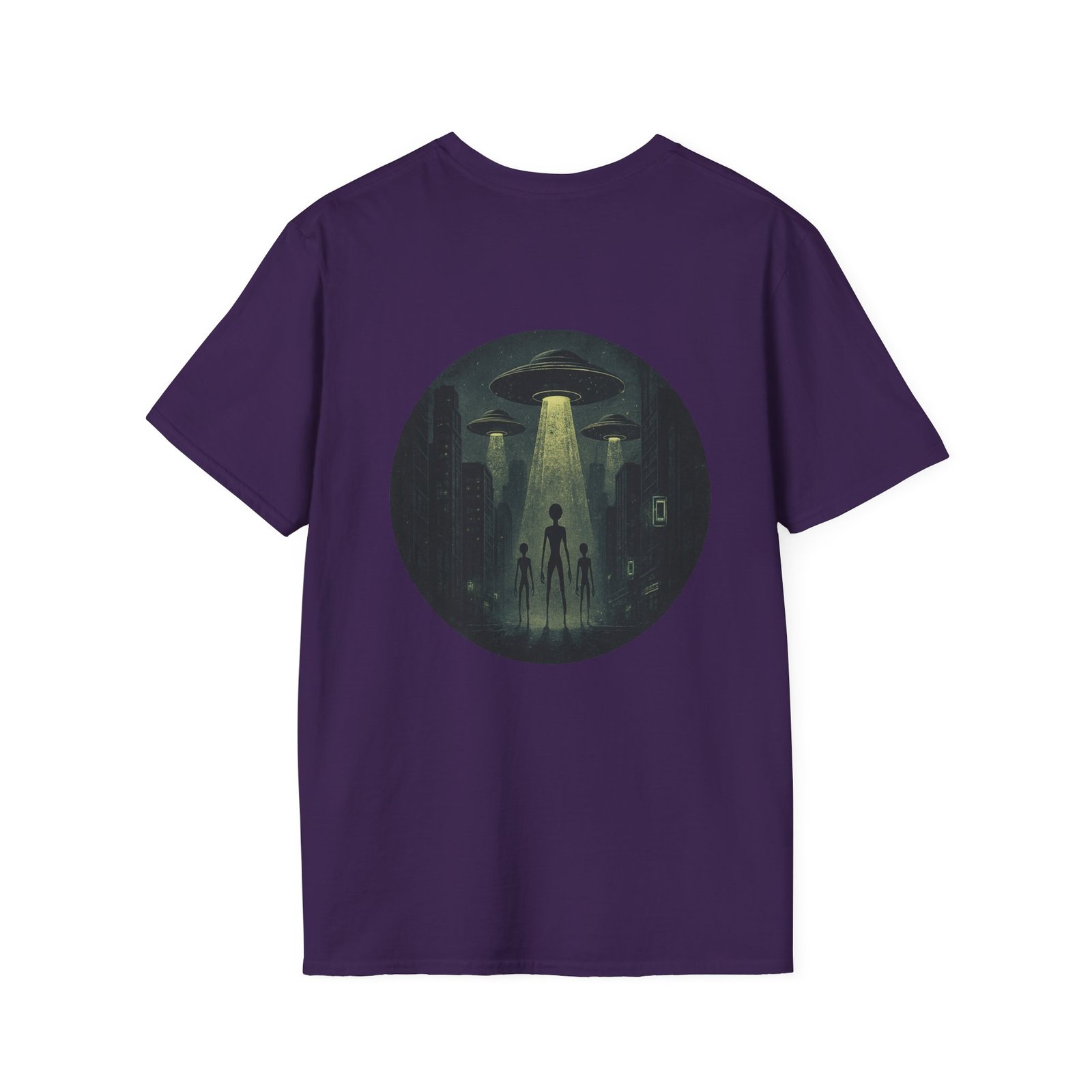Alien Arrival-White letter Sci-Fi T-Shirt - Image 54