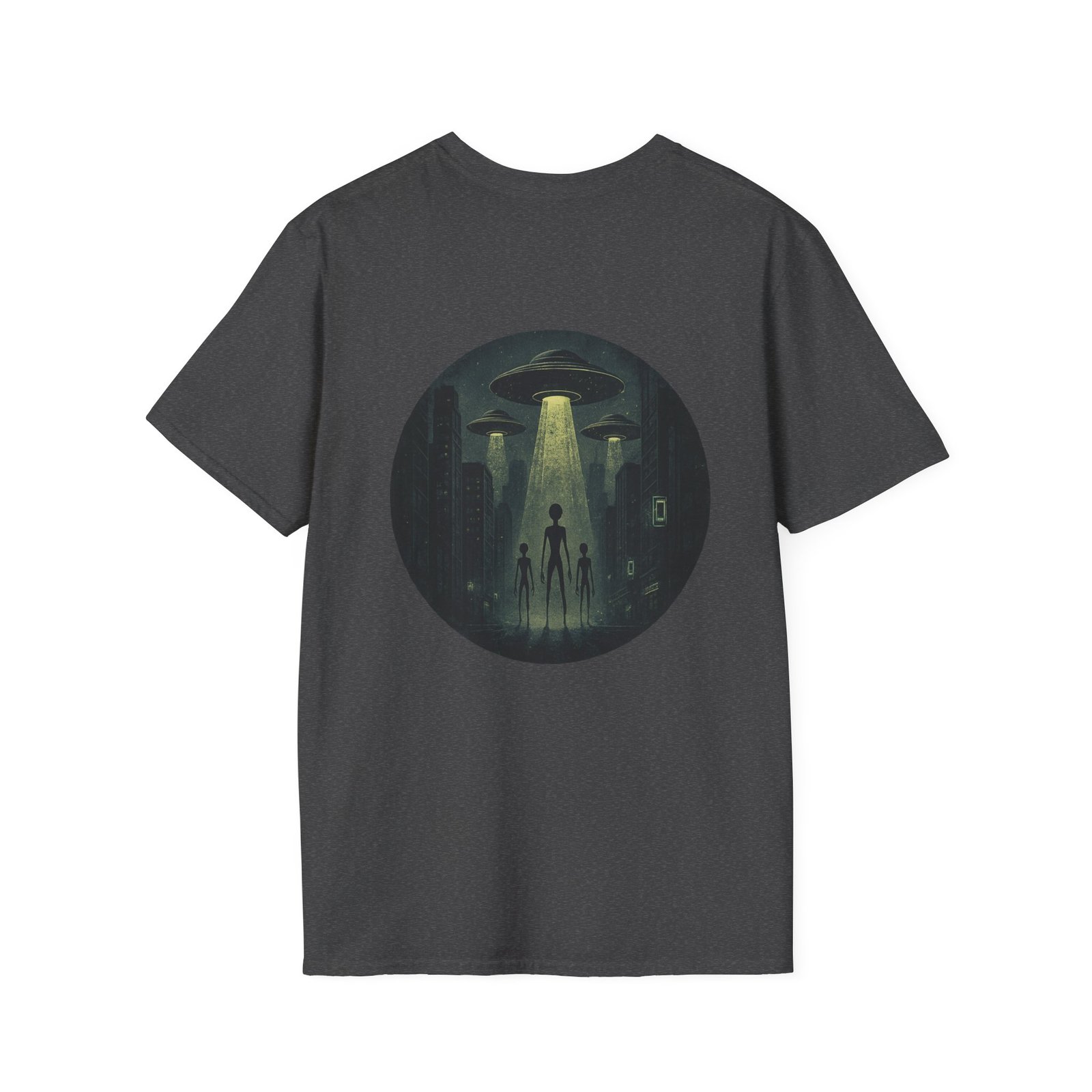 Alien Arrival-White letter Sci-Fi T-Shirt - Image 18