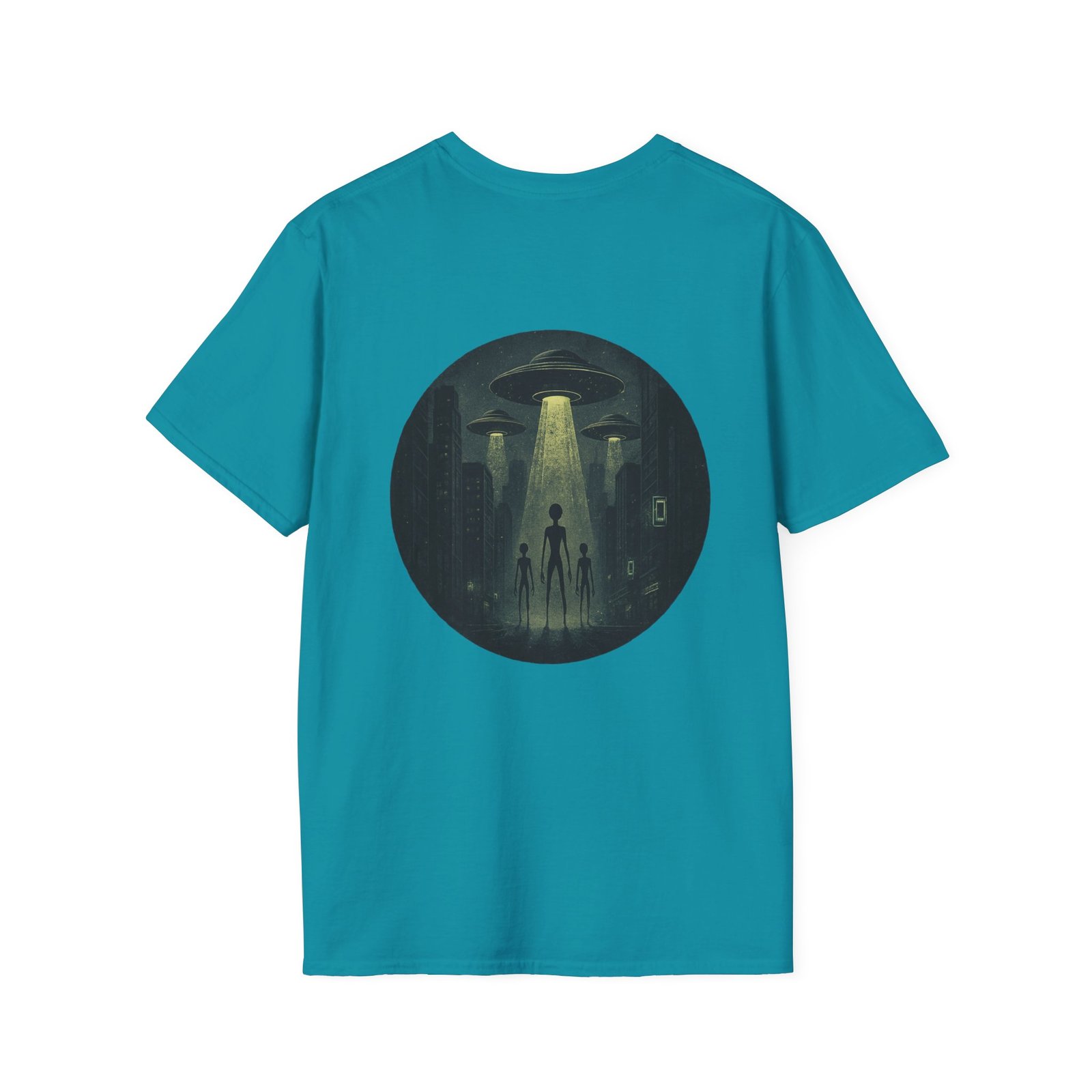 Alien Arrival-White letter Sci-Fi T-Shirt - Image 22
