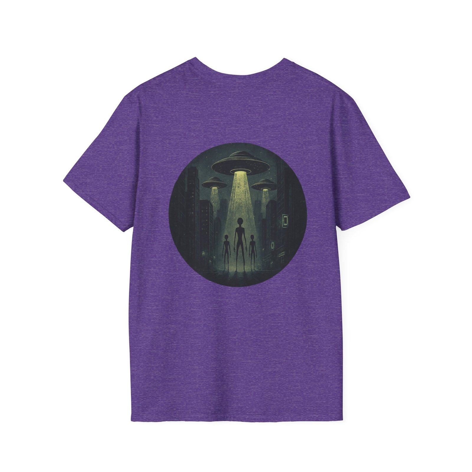 Alien Arrival-White letter Sci-Fi T-Shirt - Image 50