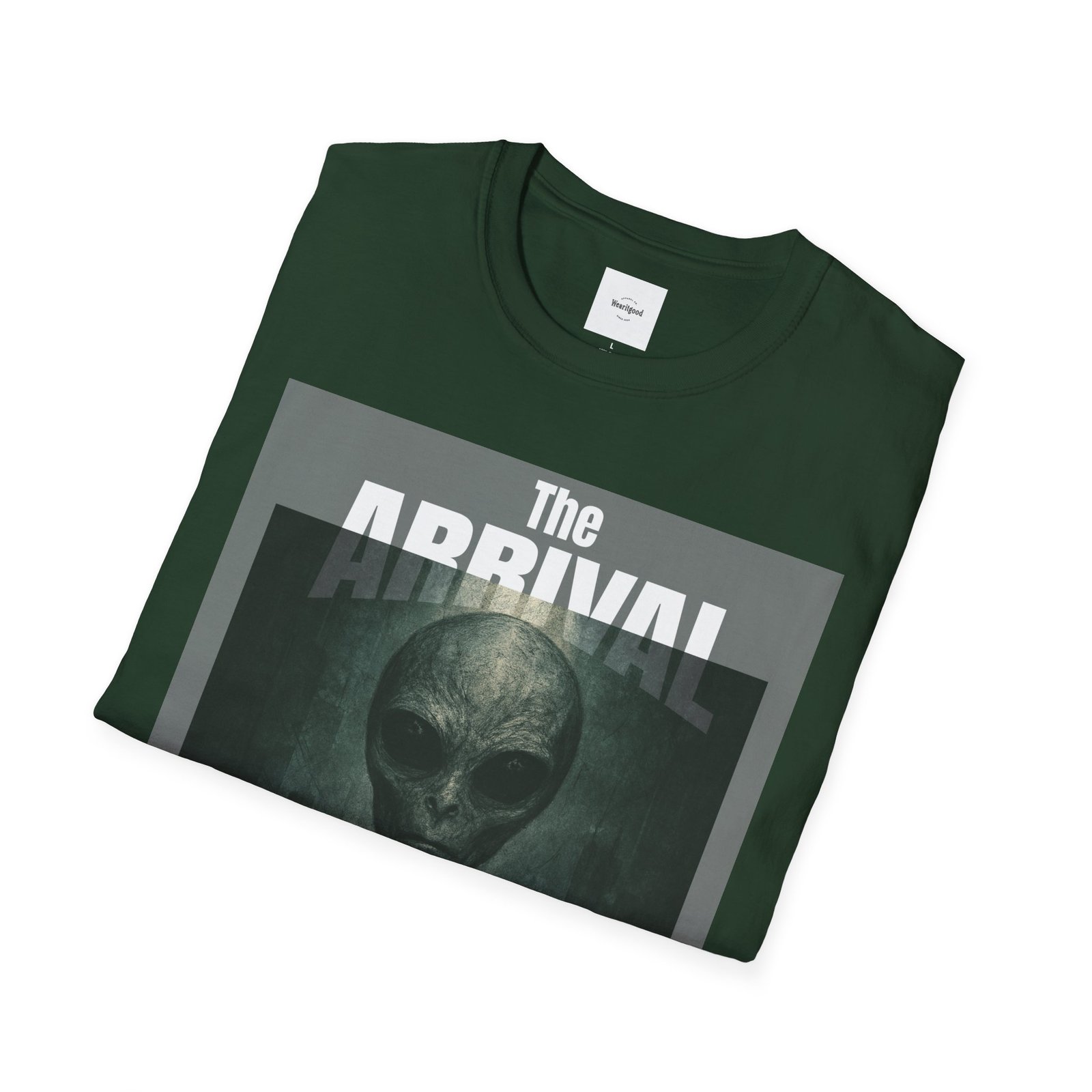 Alien Arrival-White letter Sci-Fi T-Shirt - Image 16