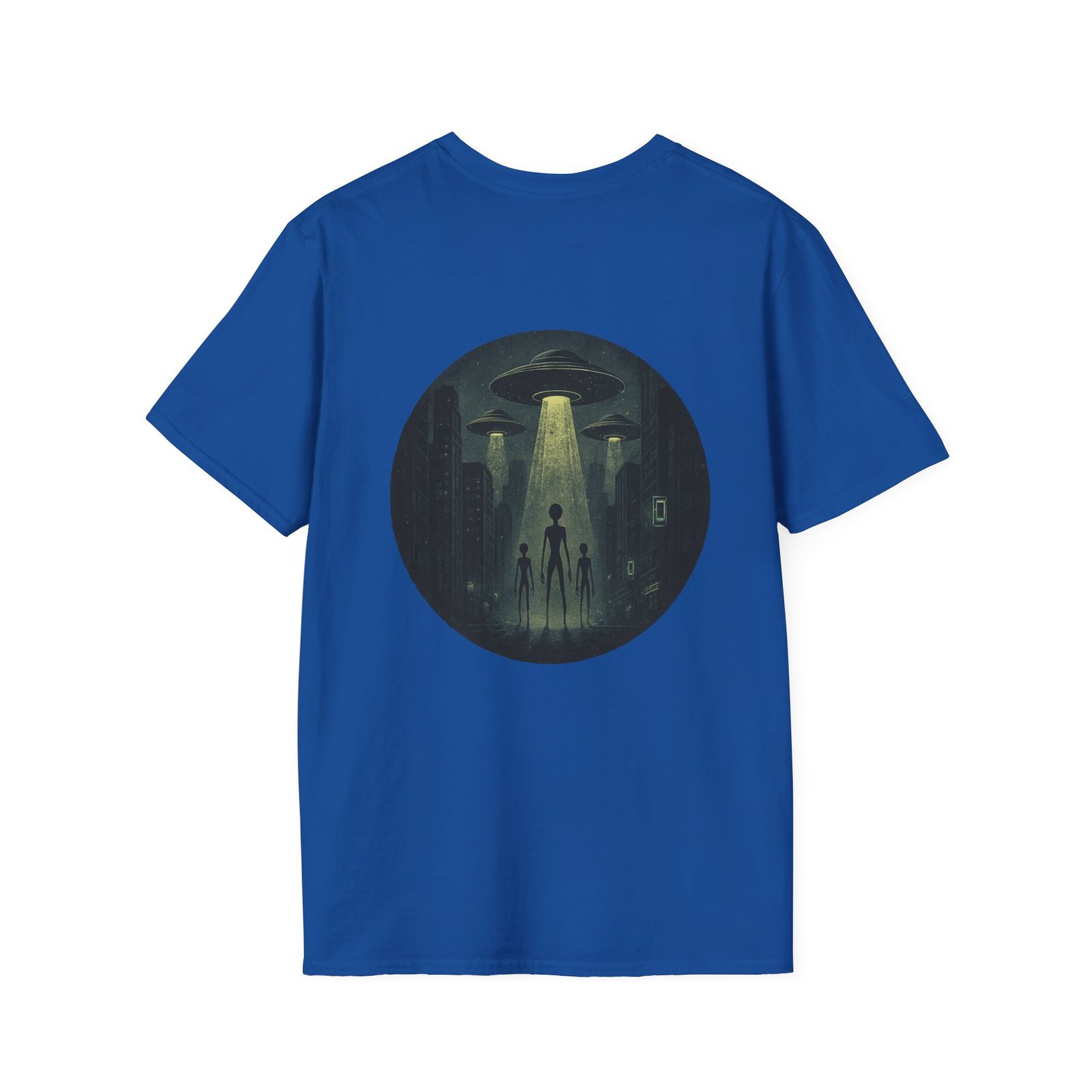 Alien Arrival-White letter Sci-Fi T-Shirt - Image 34