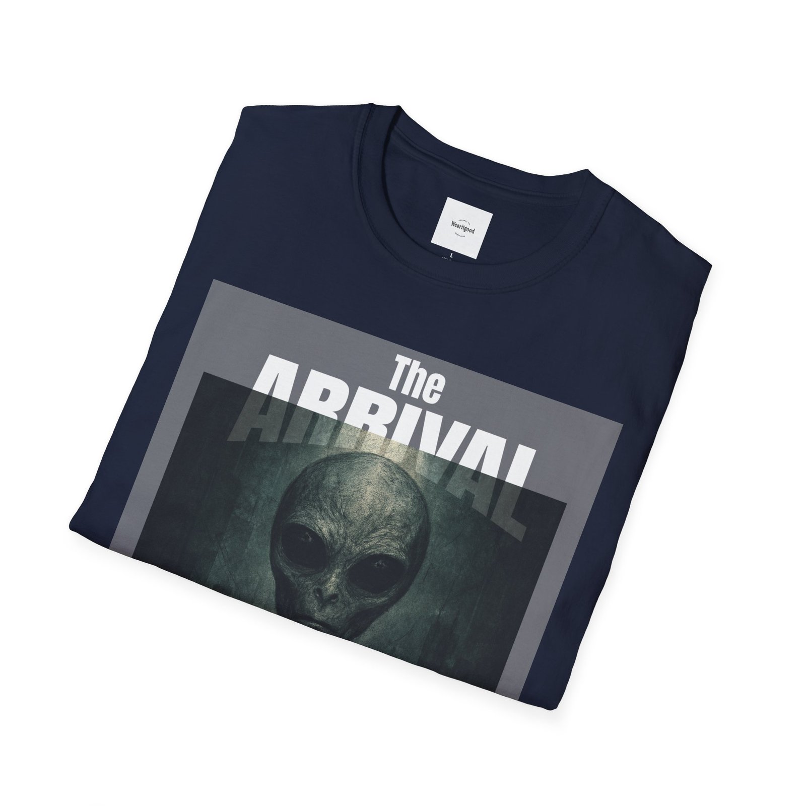 Alien Arrival-White letter Sci-Fi T-Shirt - Image 48