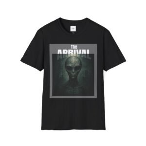 Alien Arrival-White letter Sci-Fi T-Shirt