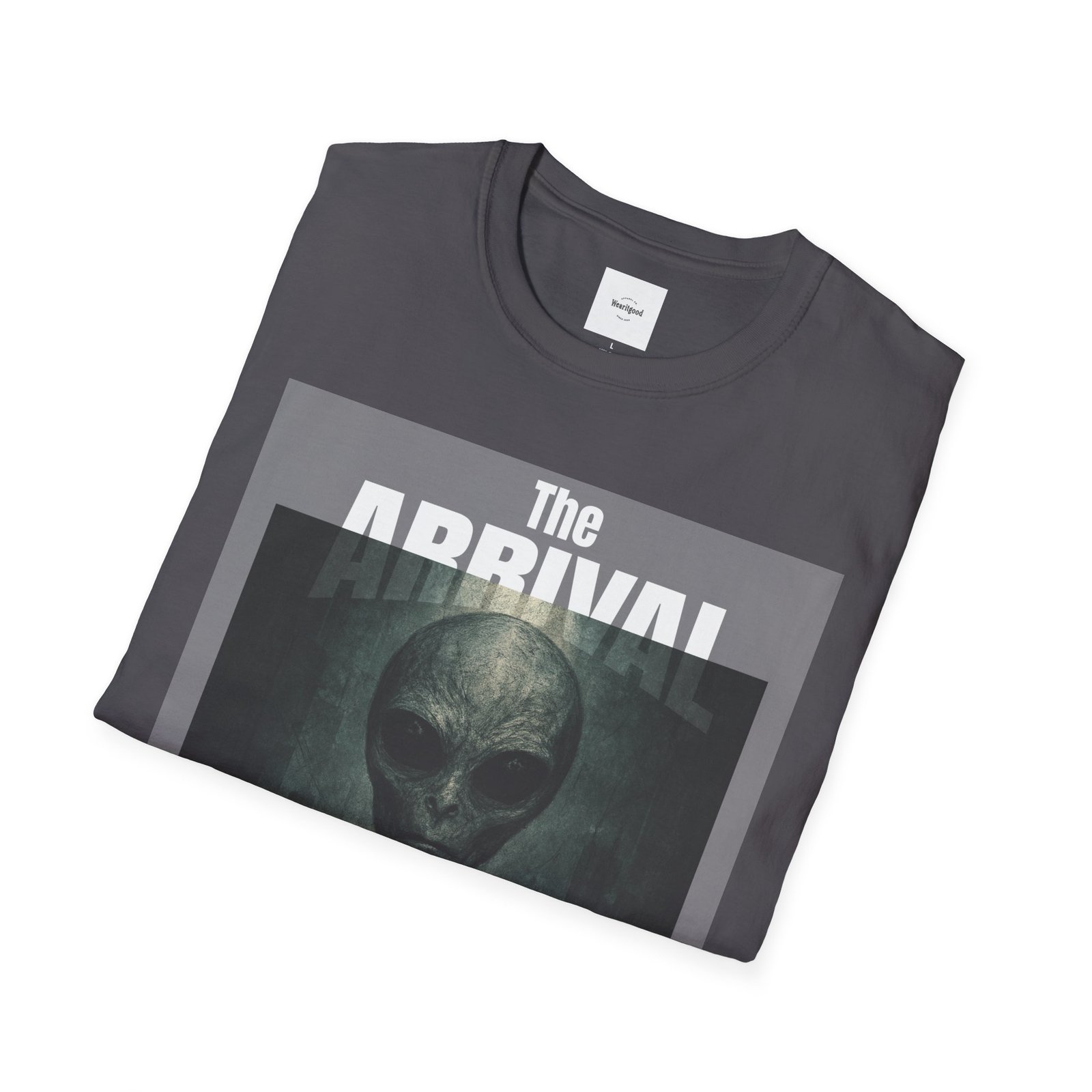 Alien Arrival-White letter Sci-Fi T-Shirt - Image 32