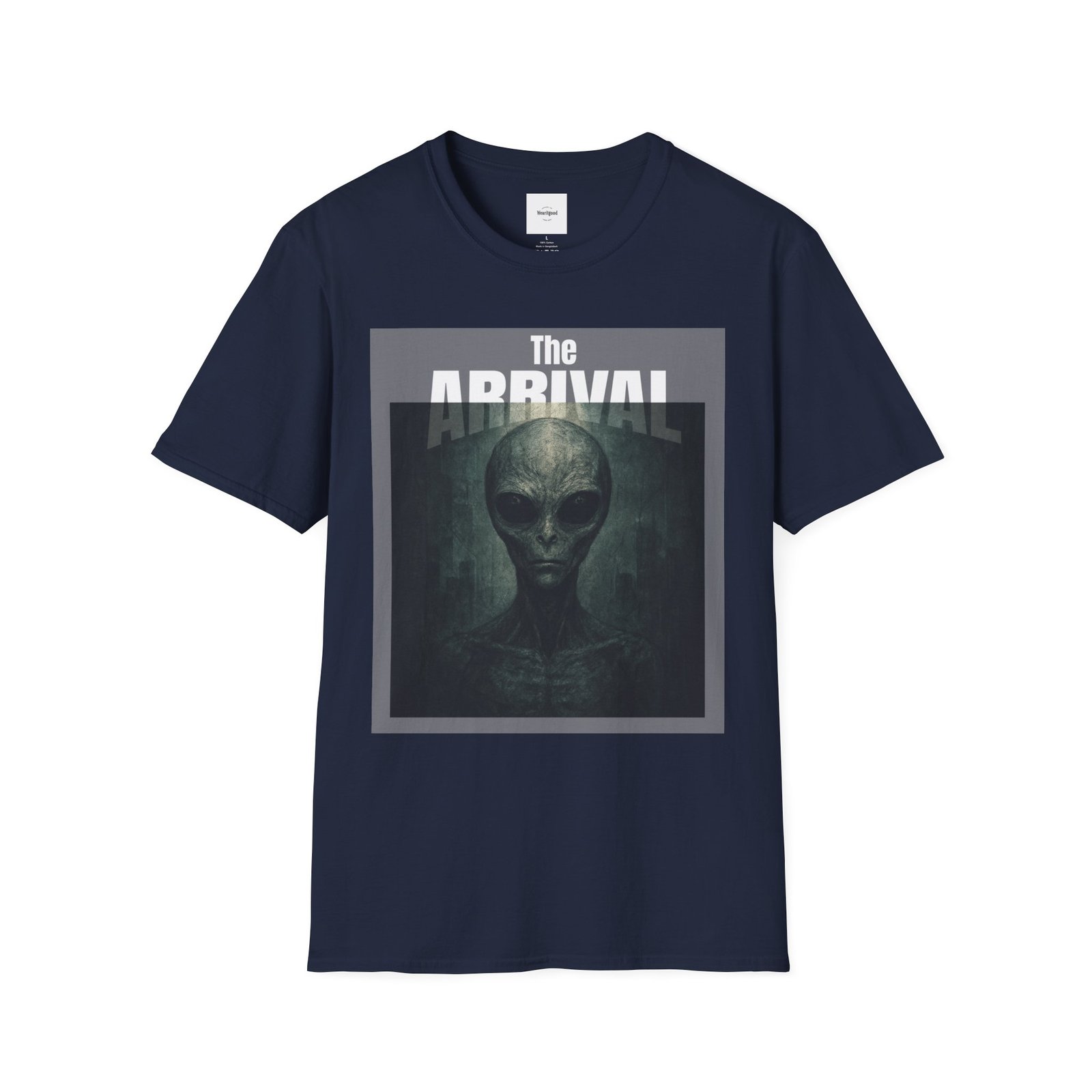Alien Arrival-White letter Sci-Fi T-Shirt - Image 45