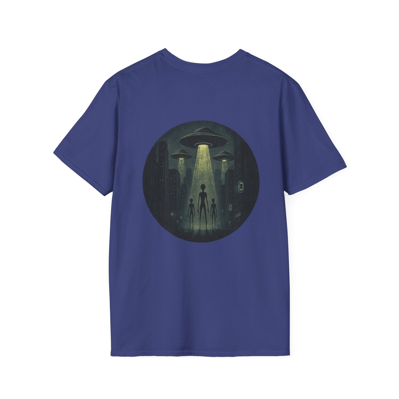 Alien Arrival-White letter Sci-Fi T-Shirt - Image 38