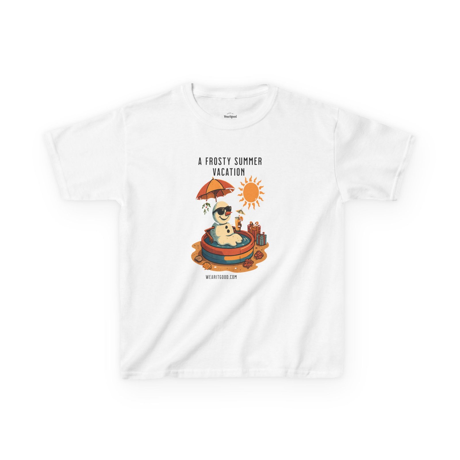 Kids T-Shirt - A Frosty Summer Vacation - Image 3