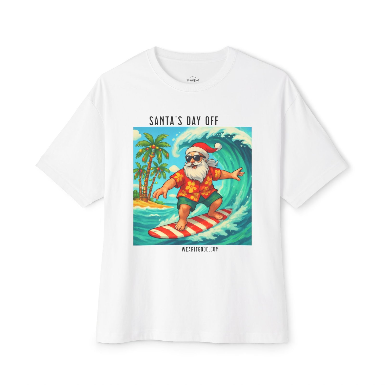 Santa's Day Off Surf Tee - Image 4