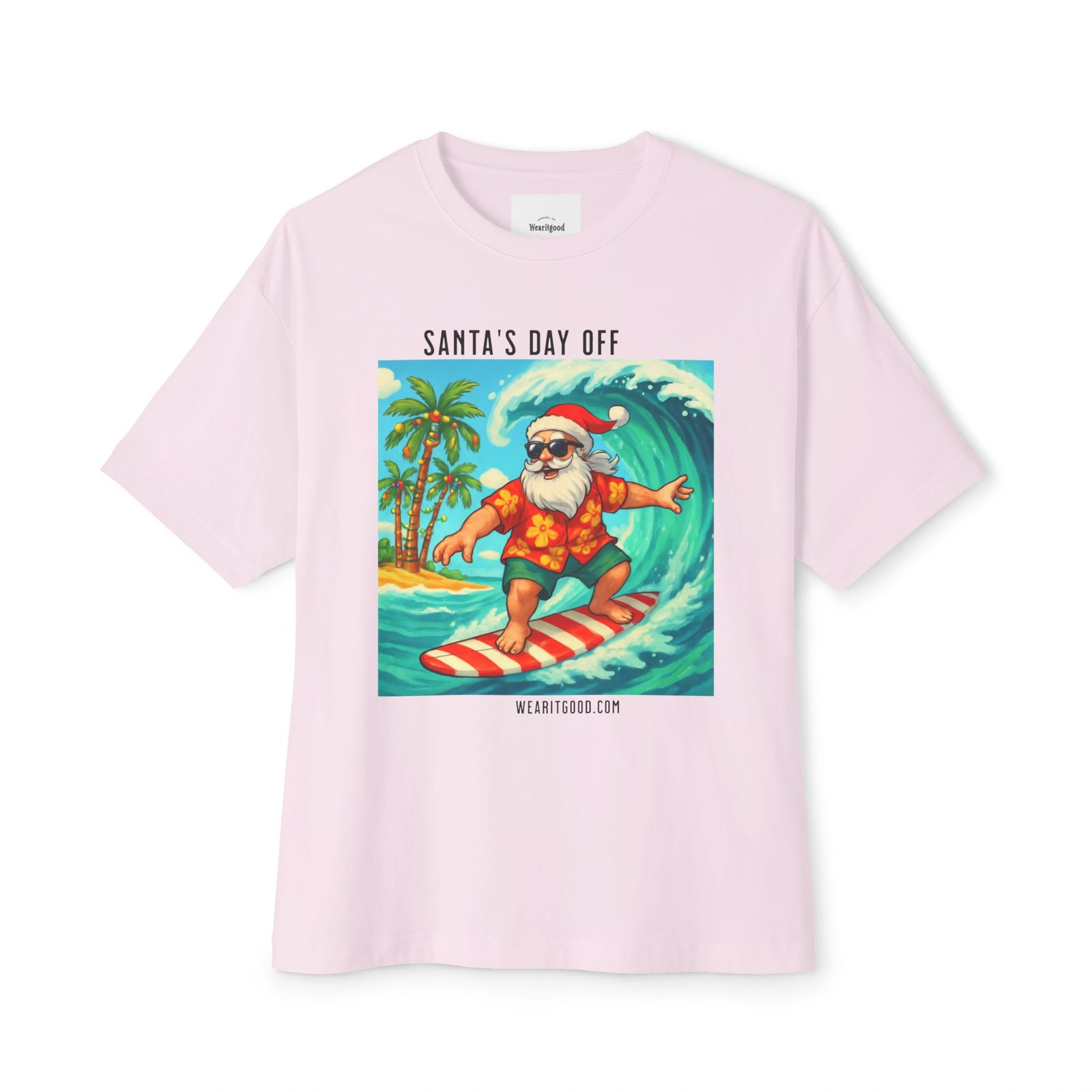 Santa's Day Off Surf Tee - Image 7