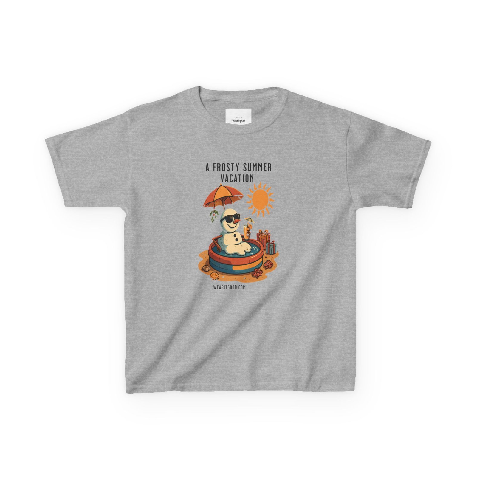 Kids T-Shirt - A Frosty Summer Vacation - Image 5