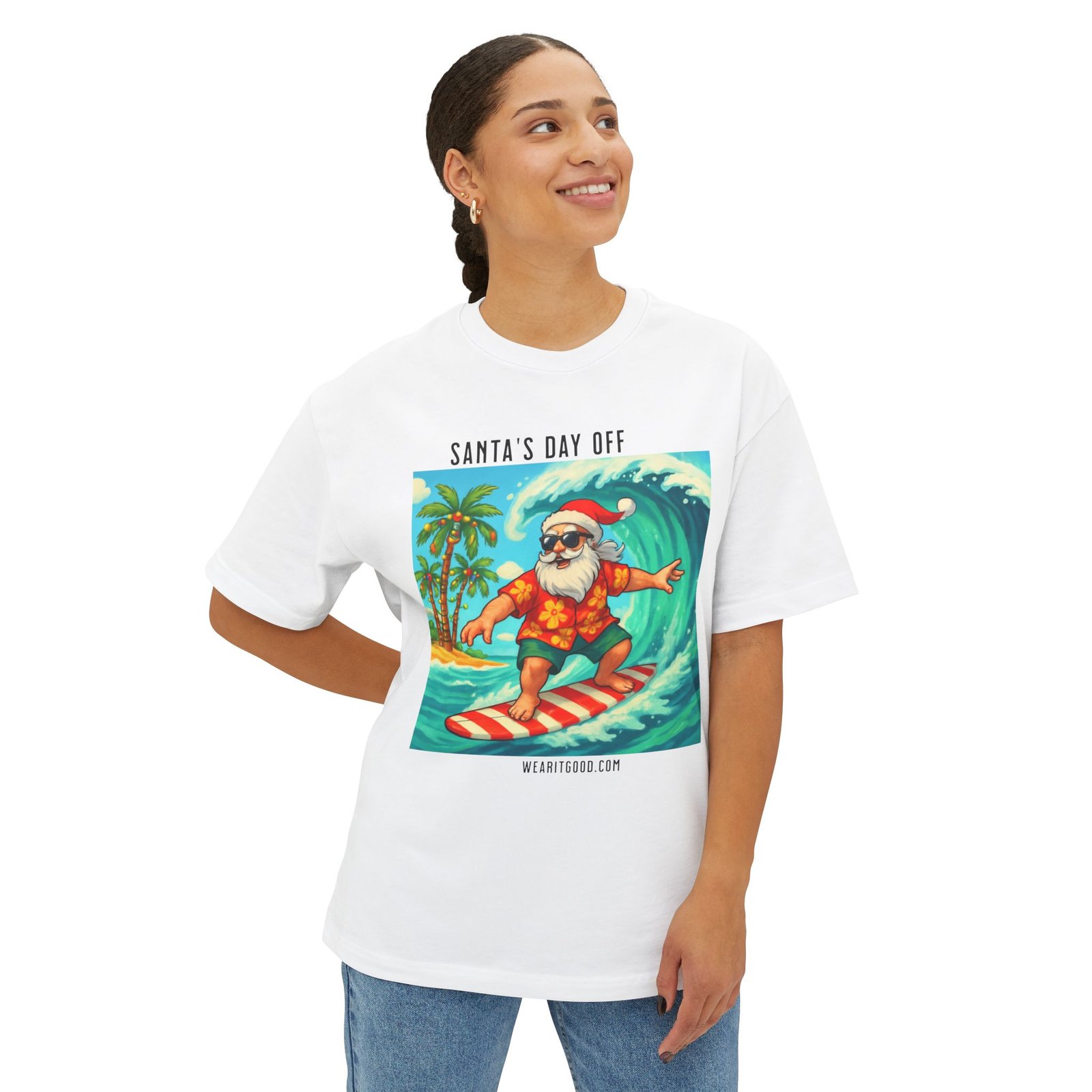 Santa's Day Off Surf Tee - Image 6