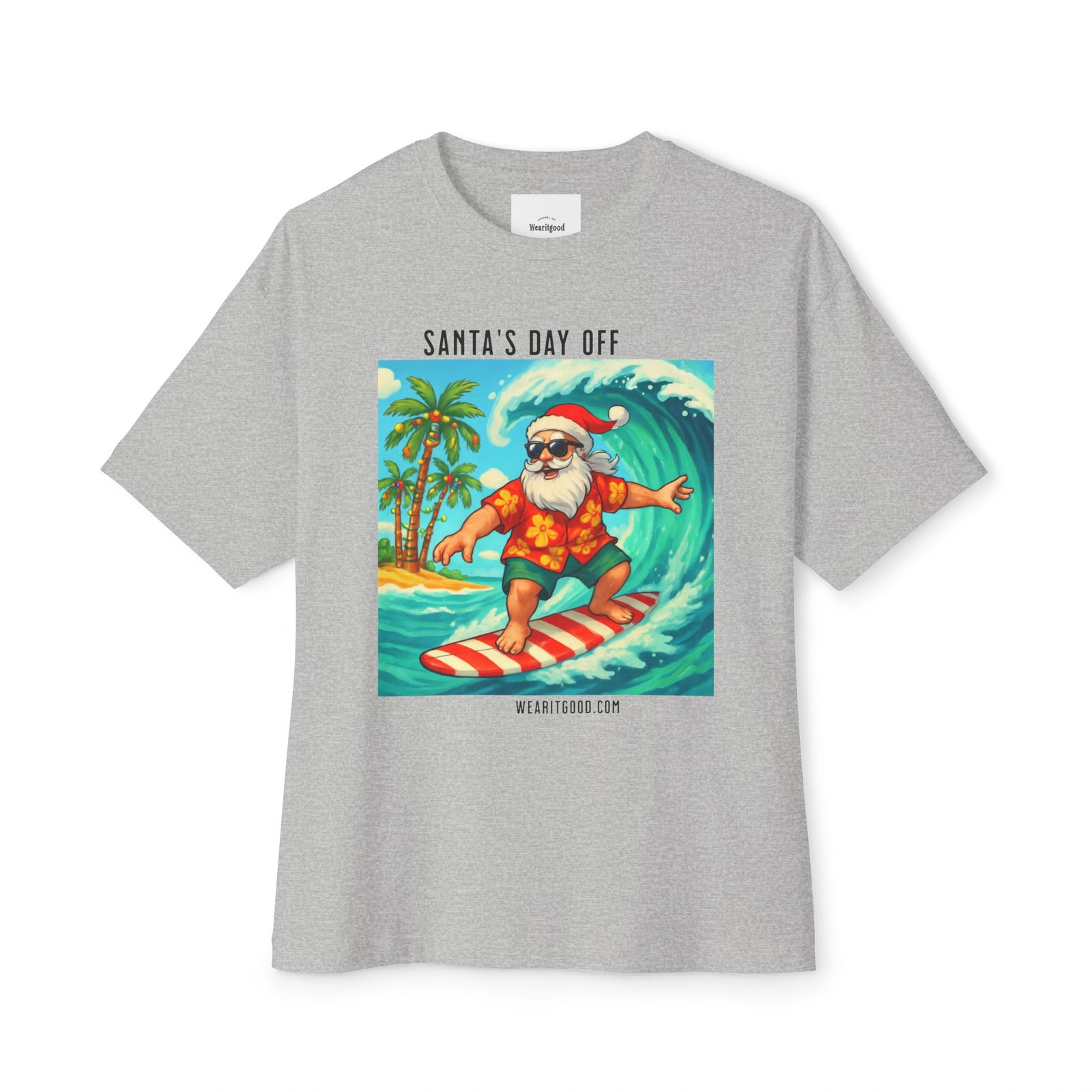 Santa's Day Off Surf Tee - Image 13