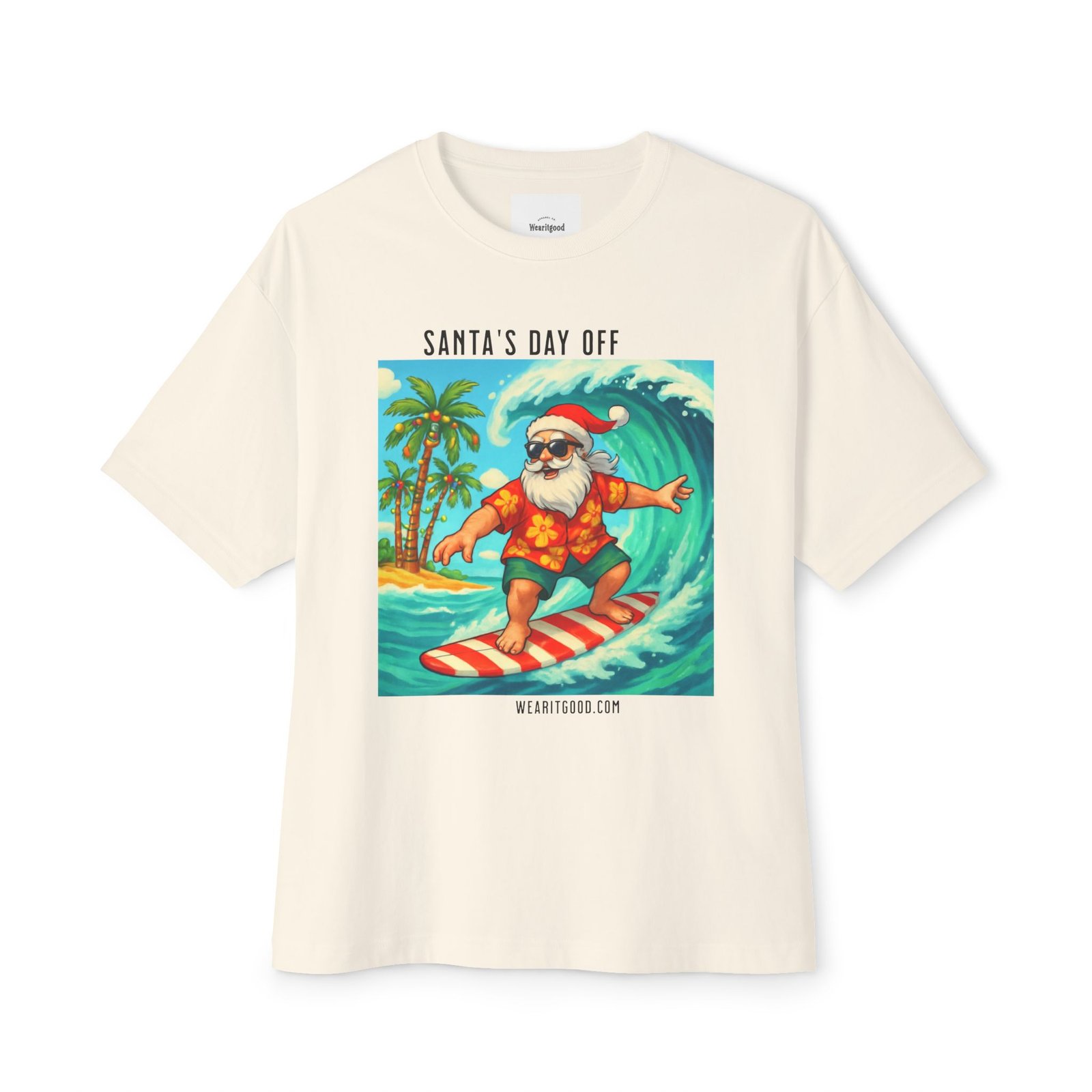 Santa's Day Off Surf Tee - Image 2