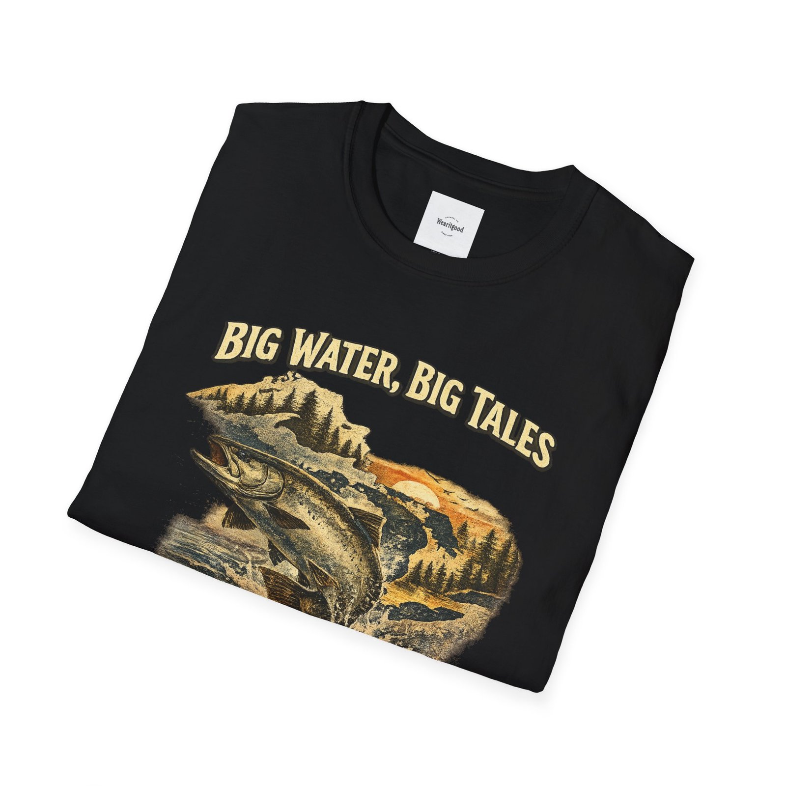 Big Water, Big Tales Fishing T-Shirt - Image 8