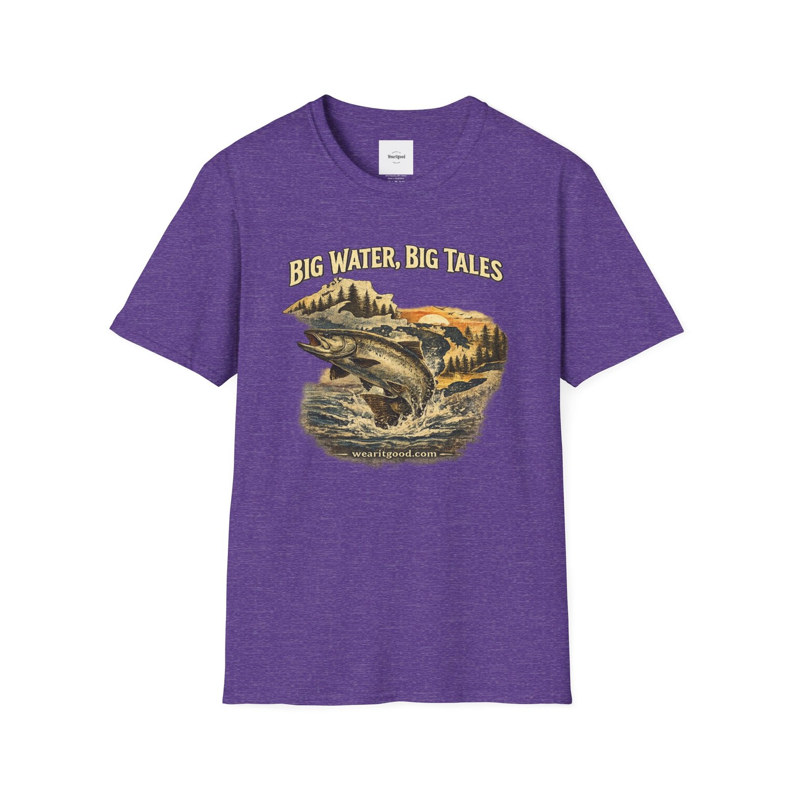 Big Water, Big Tales Fishing T-Shirt - Image 45