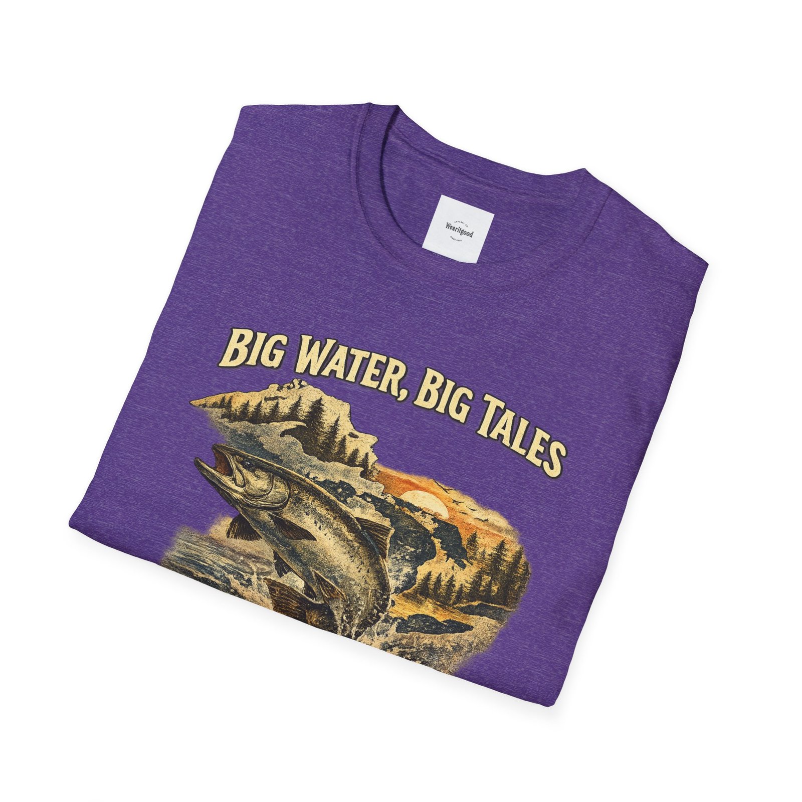Big Water, Big Tales Fishing T-Shirt - Image 48