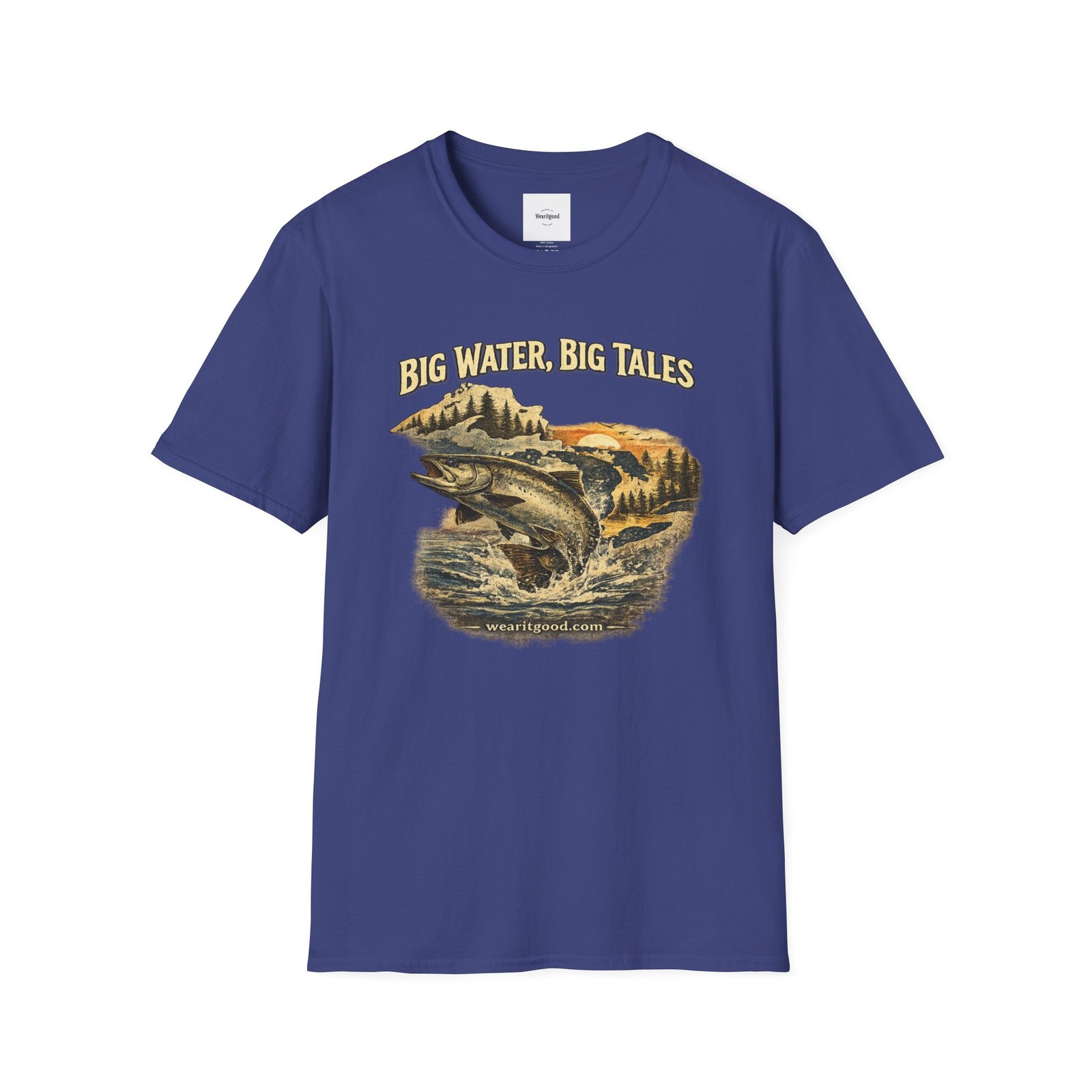 Big Water, Big Tales Fishing T-Shirt - Image 29