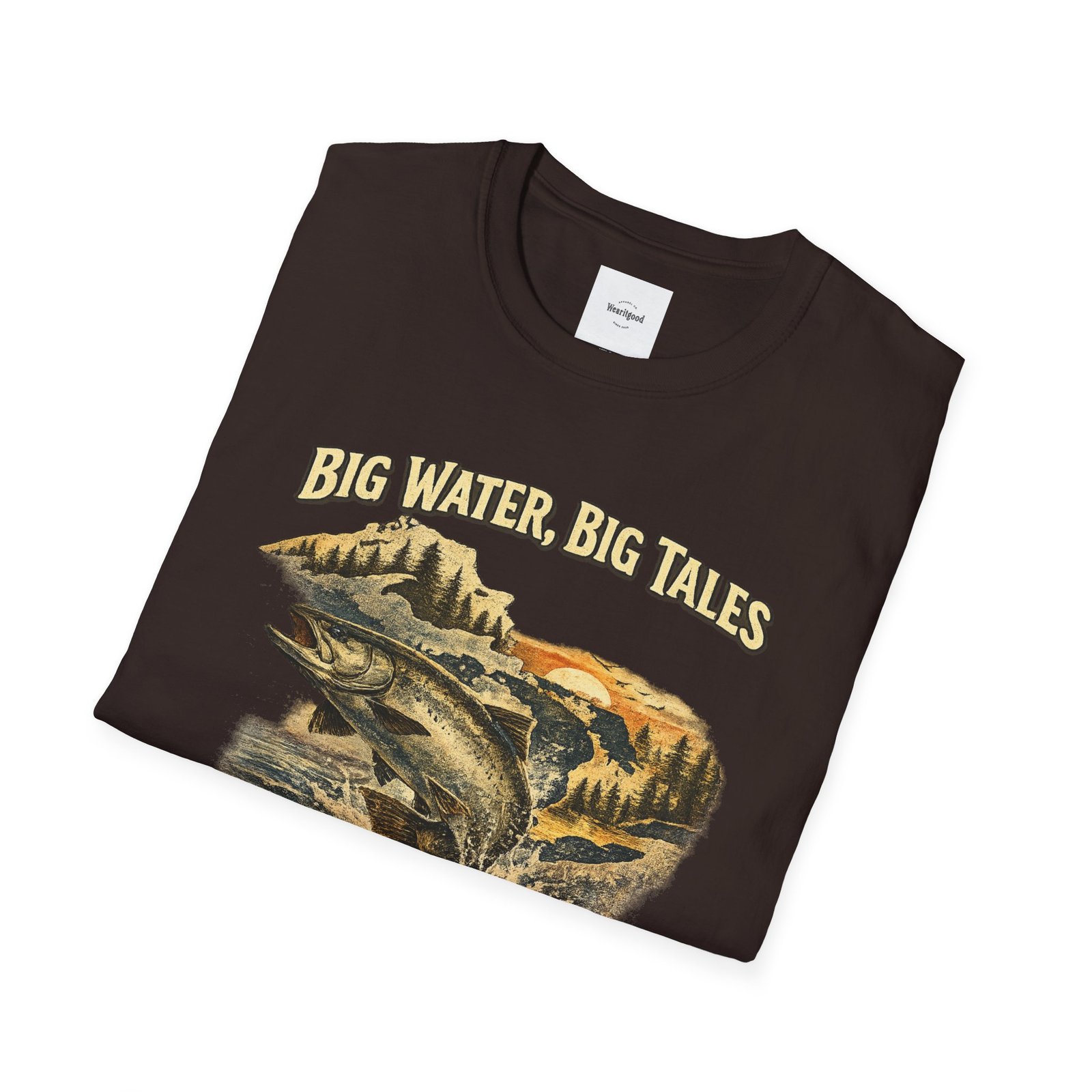 Big Water, Big Tales Fishing T-Shirt - Image 12