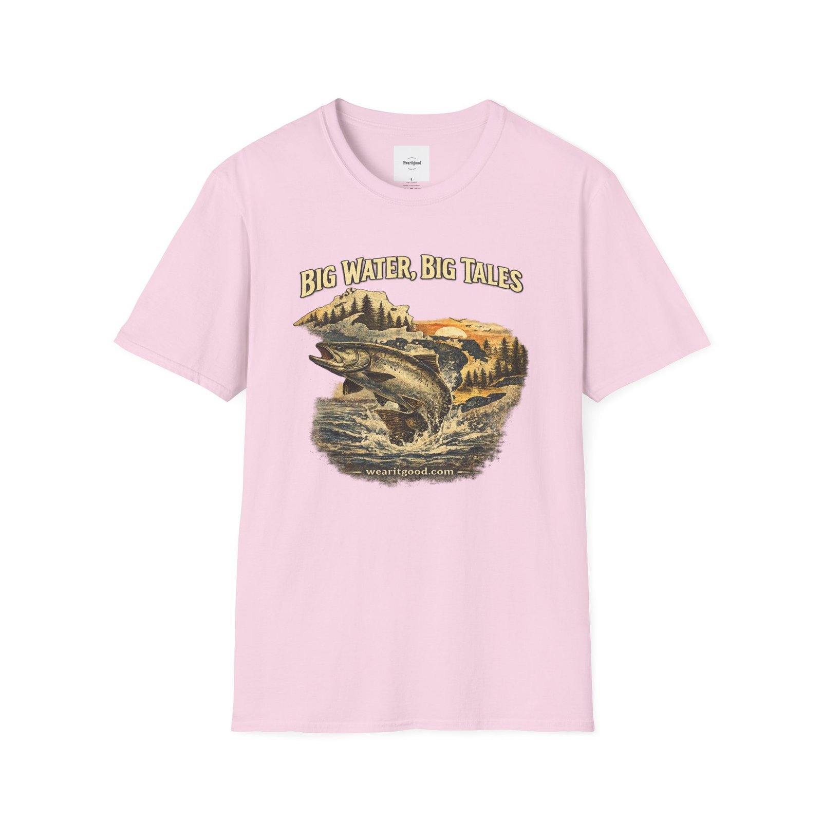 Big Water, Big Tales Fishing T-Shirt - Image 57