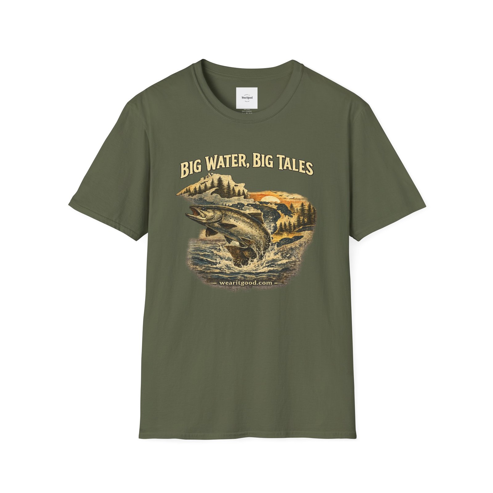 Big Water, Big Tales Fishing T-Shirt