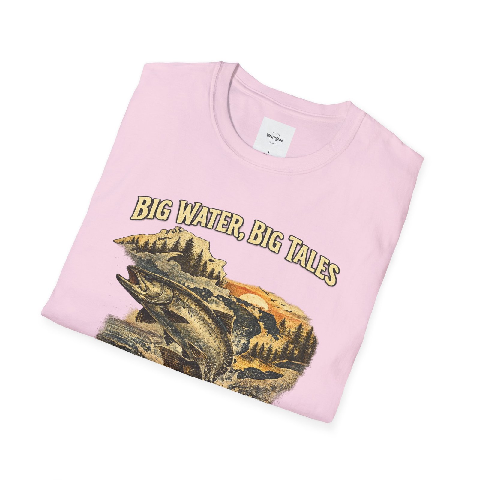 Big Water, Big Tales Fishing T-Shirt - Image 60