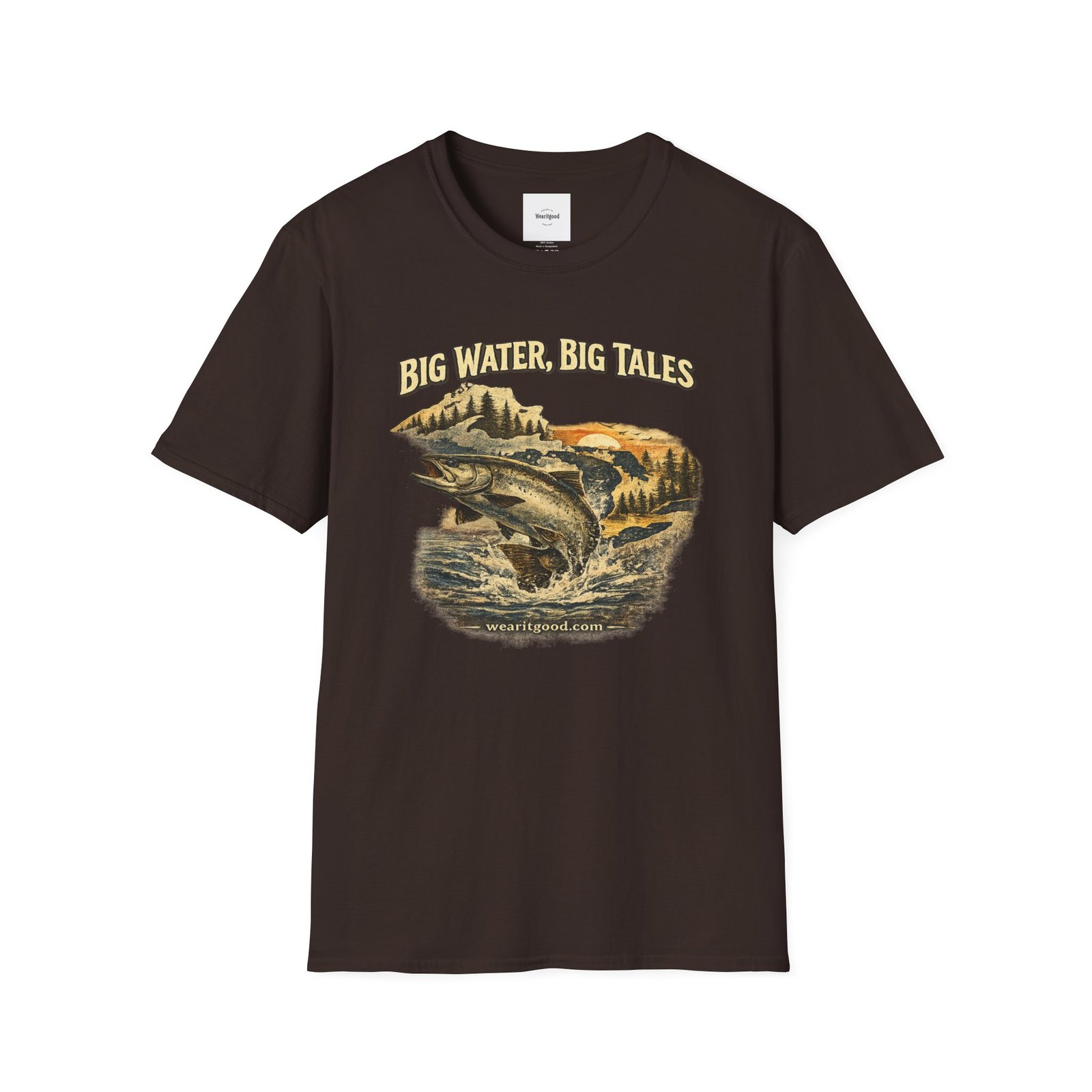 Big Water, Big Tales Fishing T-Shirt - Image 9