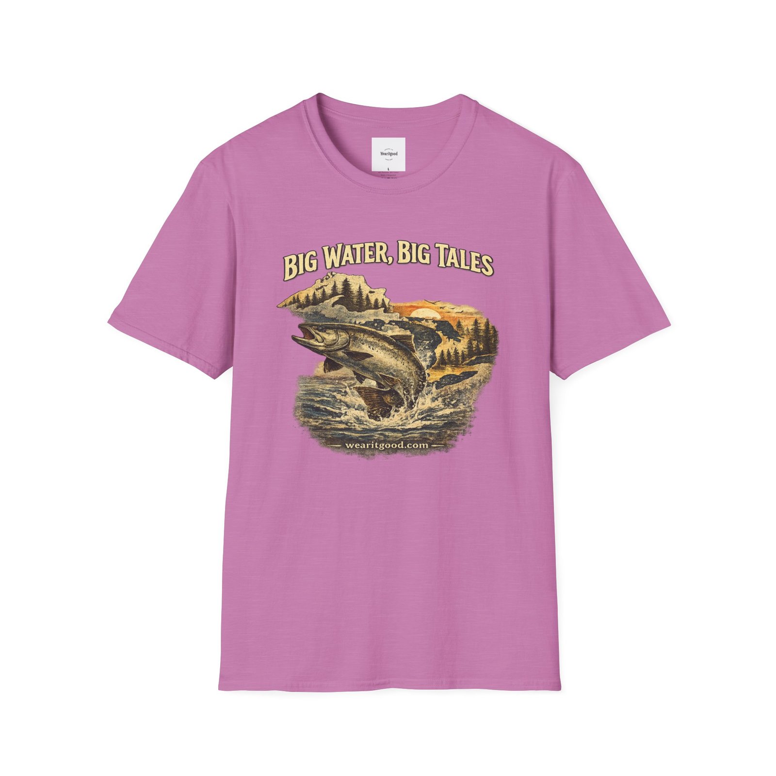 Big Water, Big Tales Fishing T-Shirt - Image 53