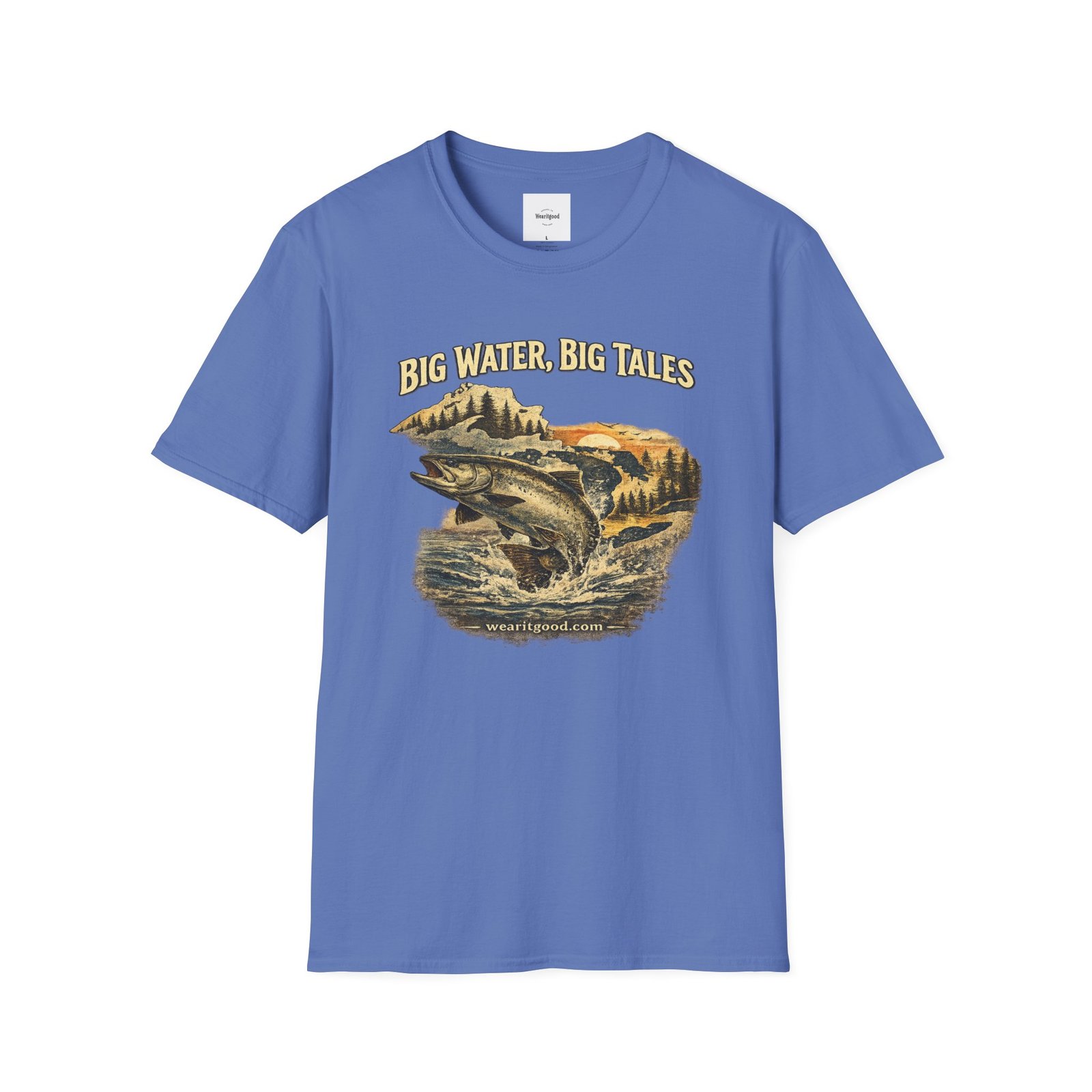 Big Water, Big Tales Fishing T-Shirt - Image 13