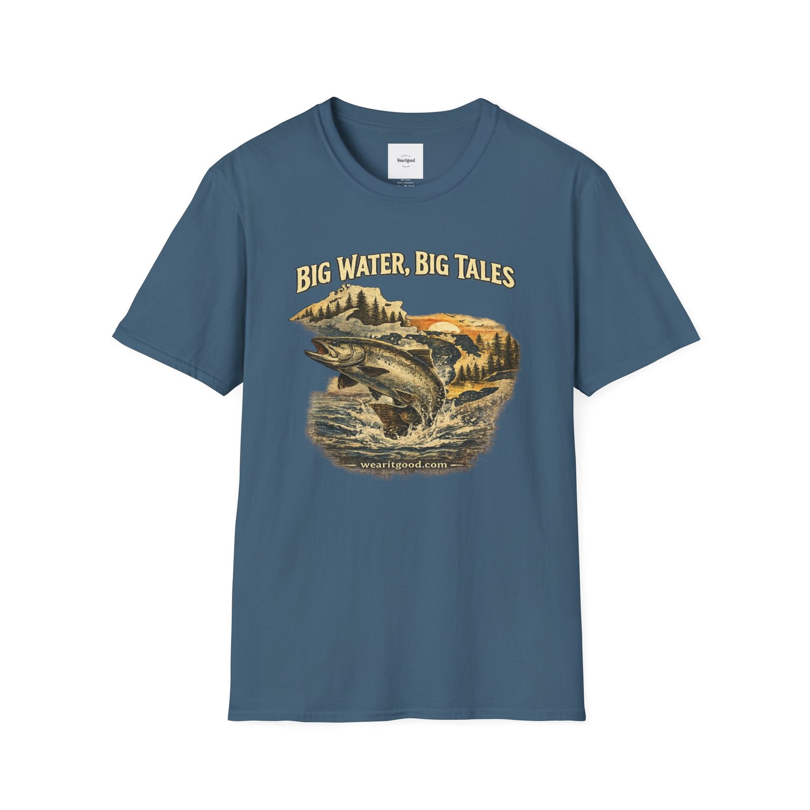 Big Water, Big Tales Fishing T-Shirt - Image 21