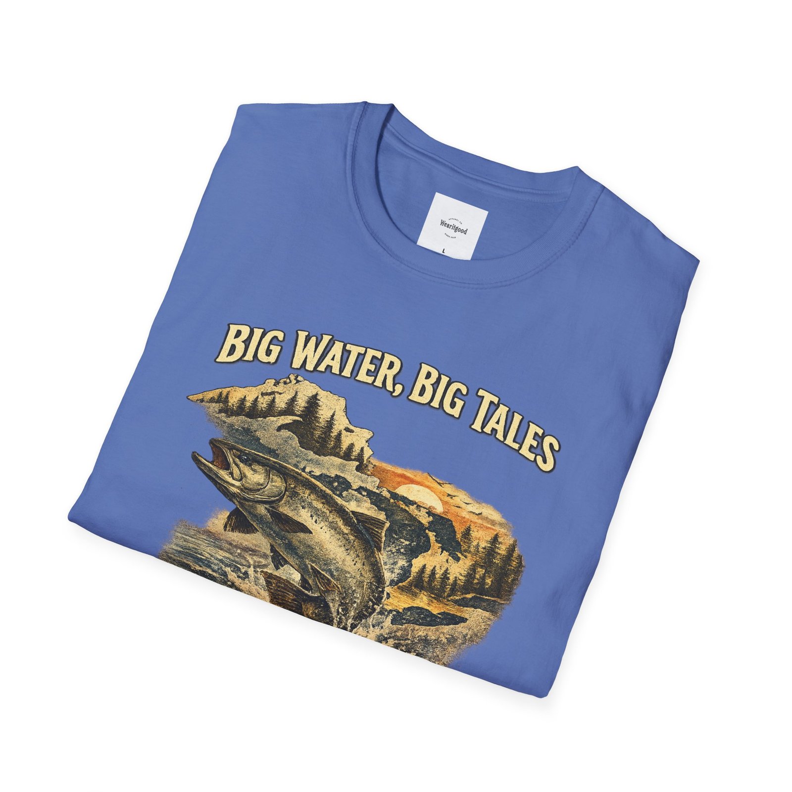 Big Water, Big Tales Fishing T-Shirt - Image 16